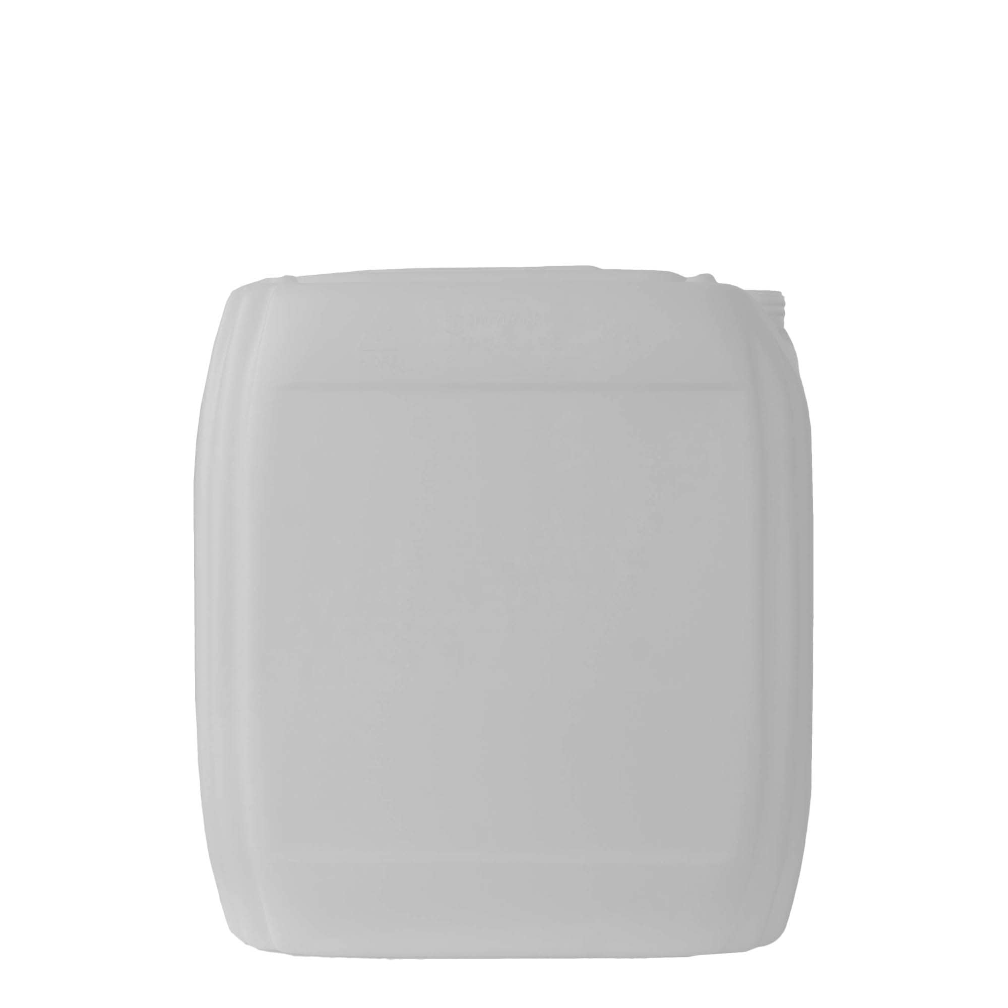30 l kanister, pravougaoni, HDPE plastika, prirodan, otvor: ND 60