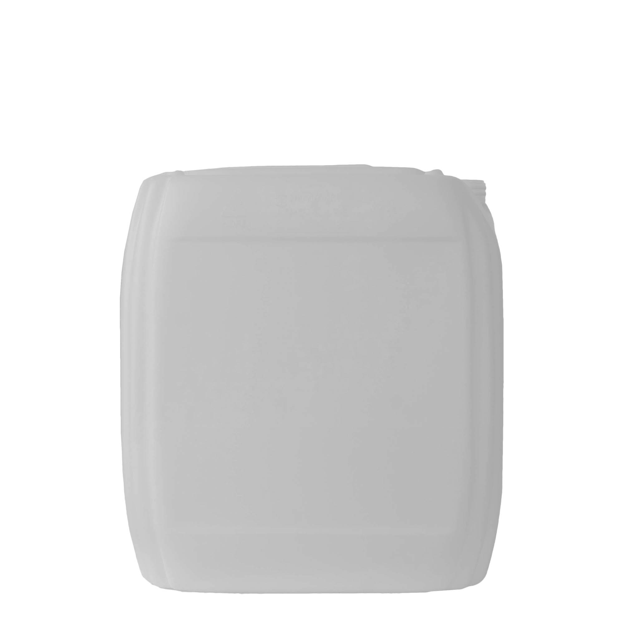 30 l kanister, pravougaoni, HDPE plastika, prirodan, otvor: ND 60