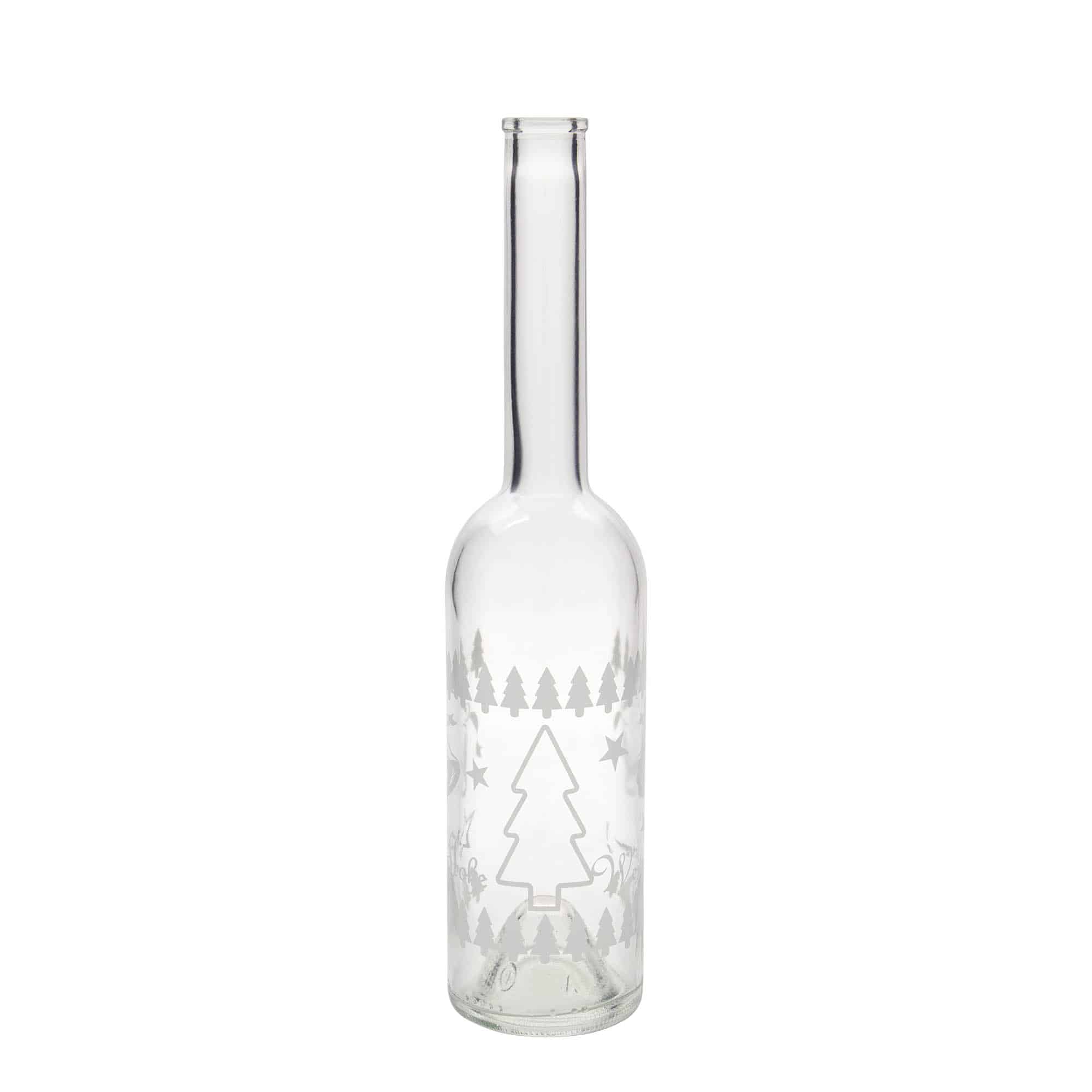 Staklena boca od 500 ml 'Opera', motiv: Klasičan Božić, otvor: Plutani čep Staklena boca od 500 ml 'Opera', motiv: Klasičan Božić, otvor: Plutani čep