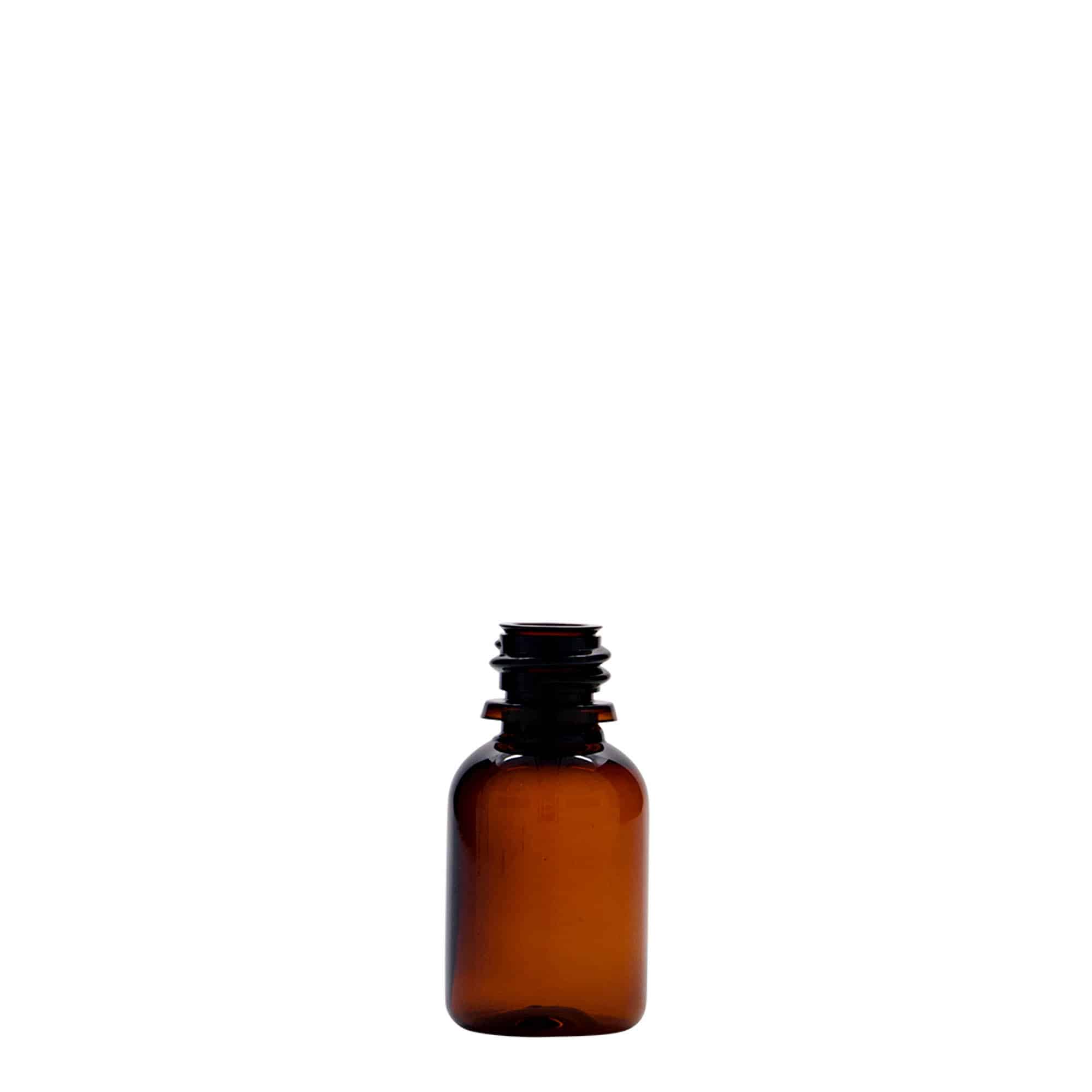 20 ml PET medicinska bočica 'Easy Living', braon, plastika, grlo: DIN 18 20 ml PET medicinska bočica 'Easy Living', braon, plastika, grlo: DIN 18