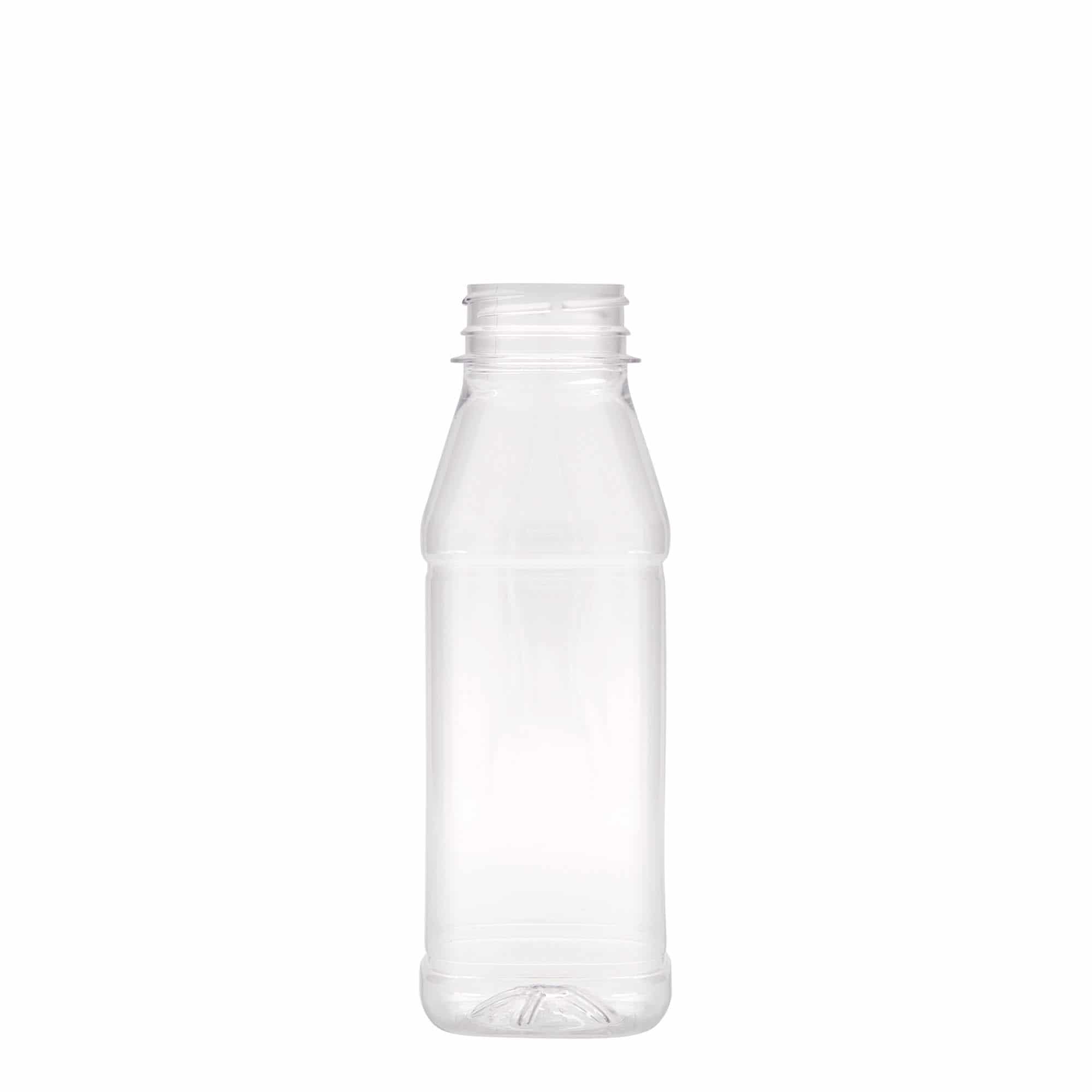 PET boca od 330 ml 'Milk and Juice Carré', kvadratna, plastika, otvor: 38 mm PET boca od 330 ml 'Milk and Juice Carré', kvadratna, plastika, otvor: 38 mm