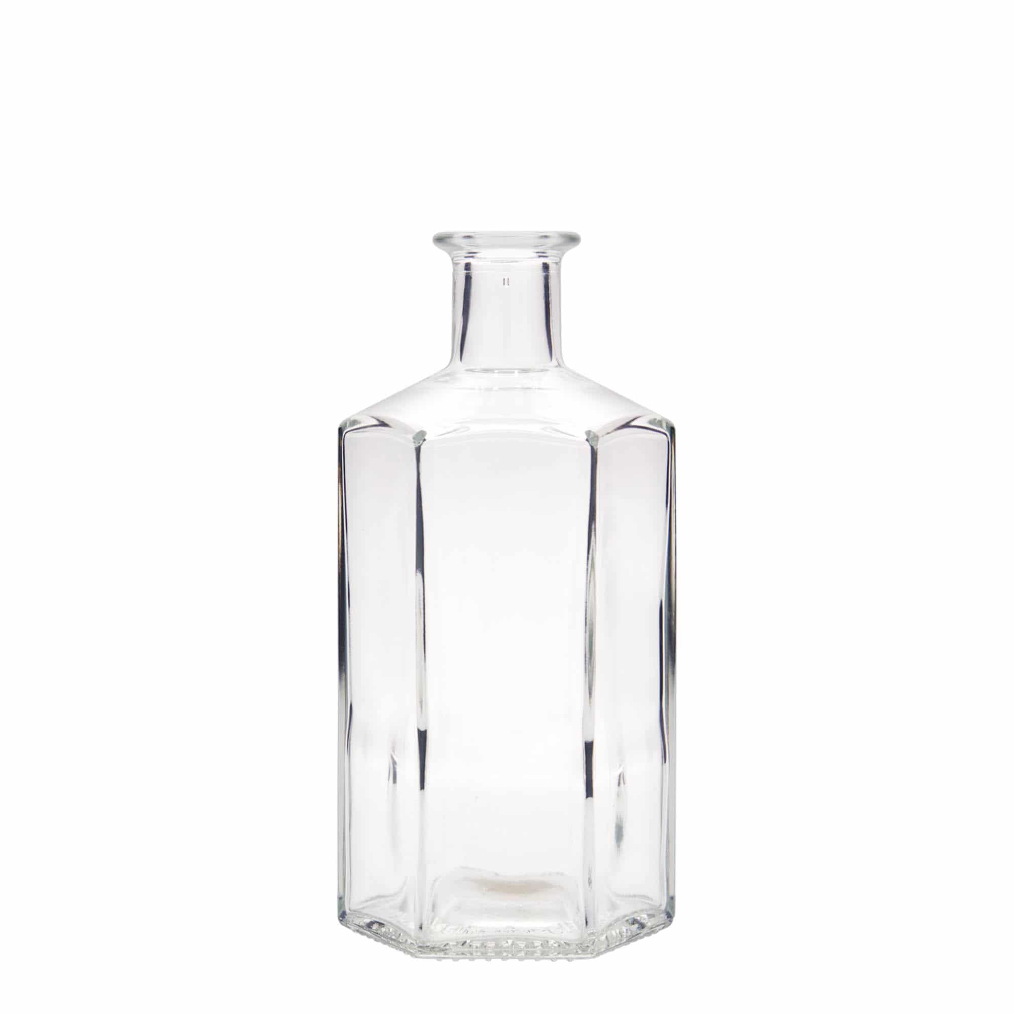 500 ml staklena boca apotekara 'Jimmy', šestougaona, grlo: plutano 500 ml staklena boca apotekara 'Jimmy', šestougaona, grlo: plutano