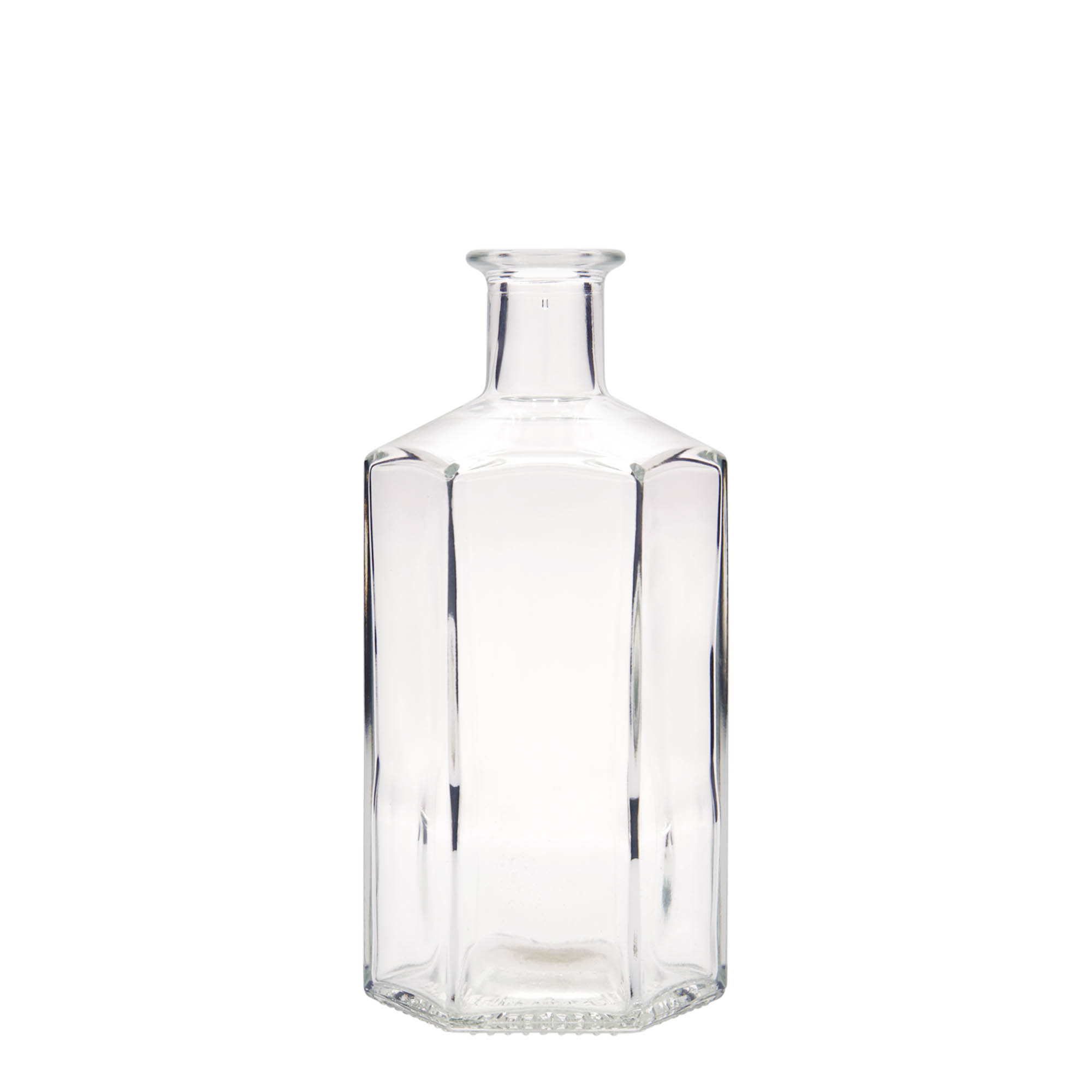 500 ml staklena boca apotekara 'Jimmy', šestougaona, grlo: plutano 500 ml staklena boca apotekara 'Jimmy', šestougaona, grlo: plutano