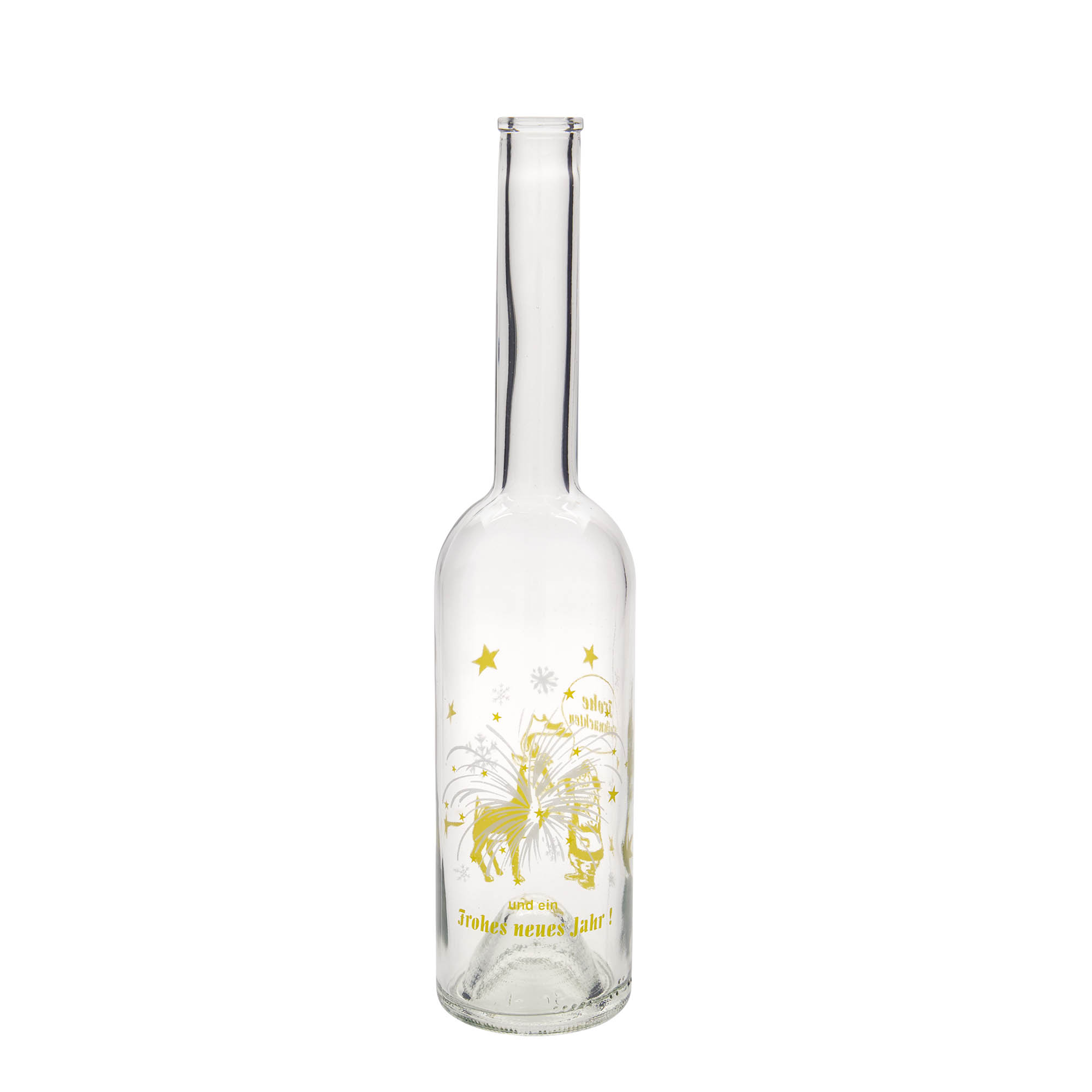 500 ml staklena flaša 'Opera', motiv: vatromet, grlo: plutа