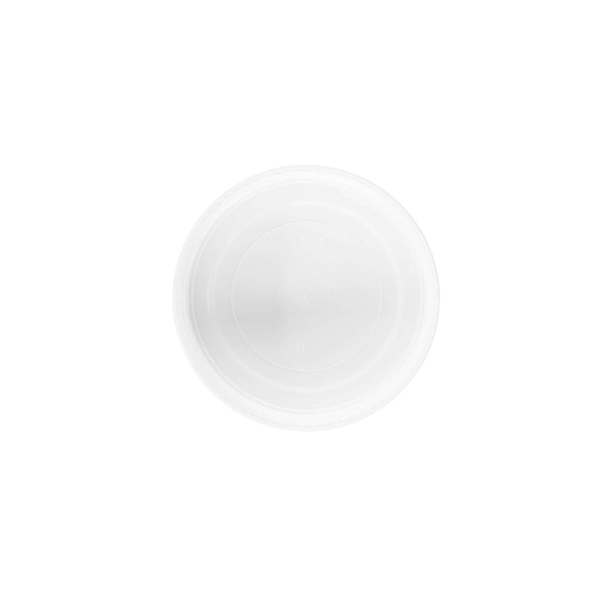 Zakrivka sa navojem za 100 ml 'Bianca', PP-plastika, bela