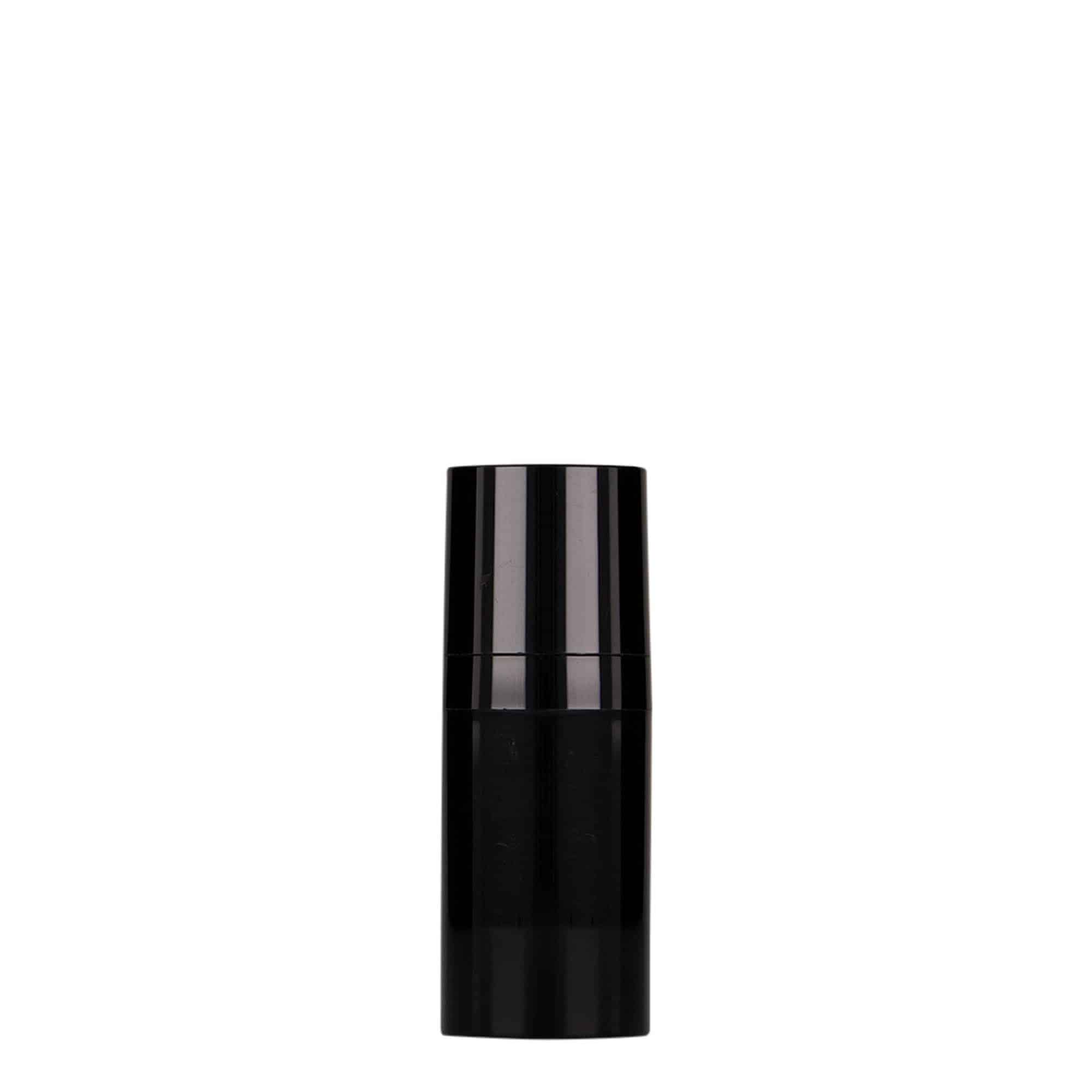 15 ml Airless dozer 'Micro', PP-plastika, crna