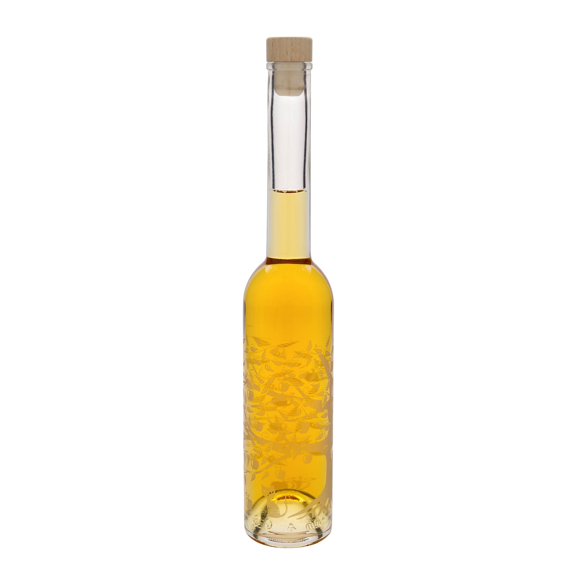 350 ml staklena flaša 'Opera', motiv: jabuka, otvor: čep 350 ml staklena flaša 'Opera', motiv: jabuka, otvor: čep