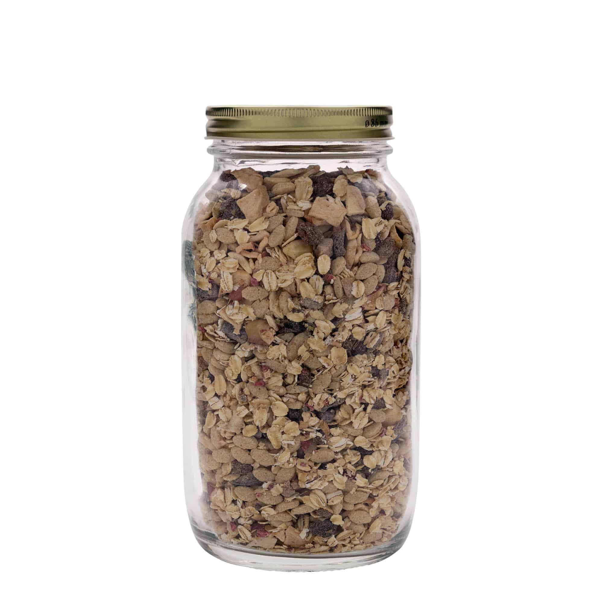 1.500 ml staklena tegla 'Quattro Stagioni', otvor: navojni poklopac 1.500 ml staklena tegla 'Quattro Stagioni', otvor: navojni poklopac