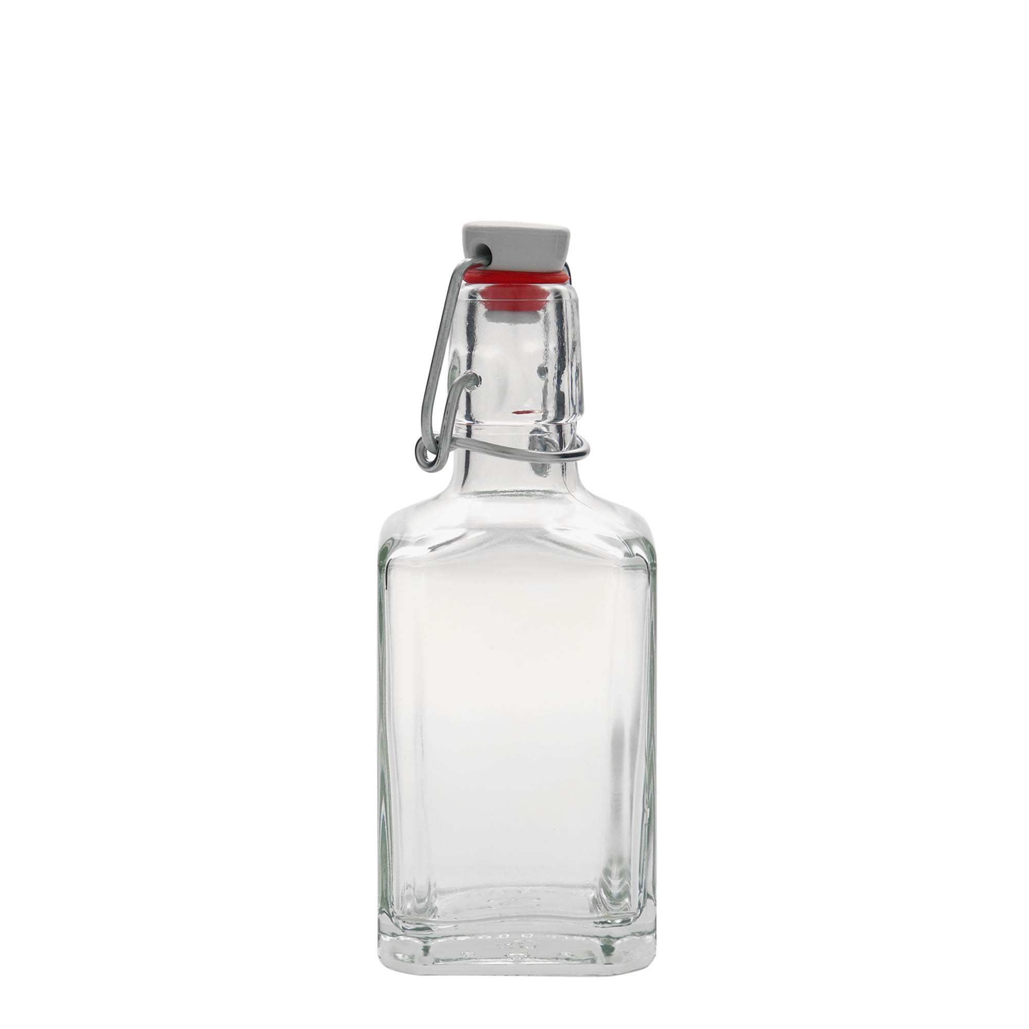 250 ml staklena boca 'Rialto', kvadratna, grlo: zatvarač sa preklopom 250 ml staklena boca 'Rialto', kvadratna, grlo: zatvarač sa preklopom