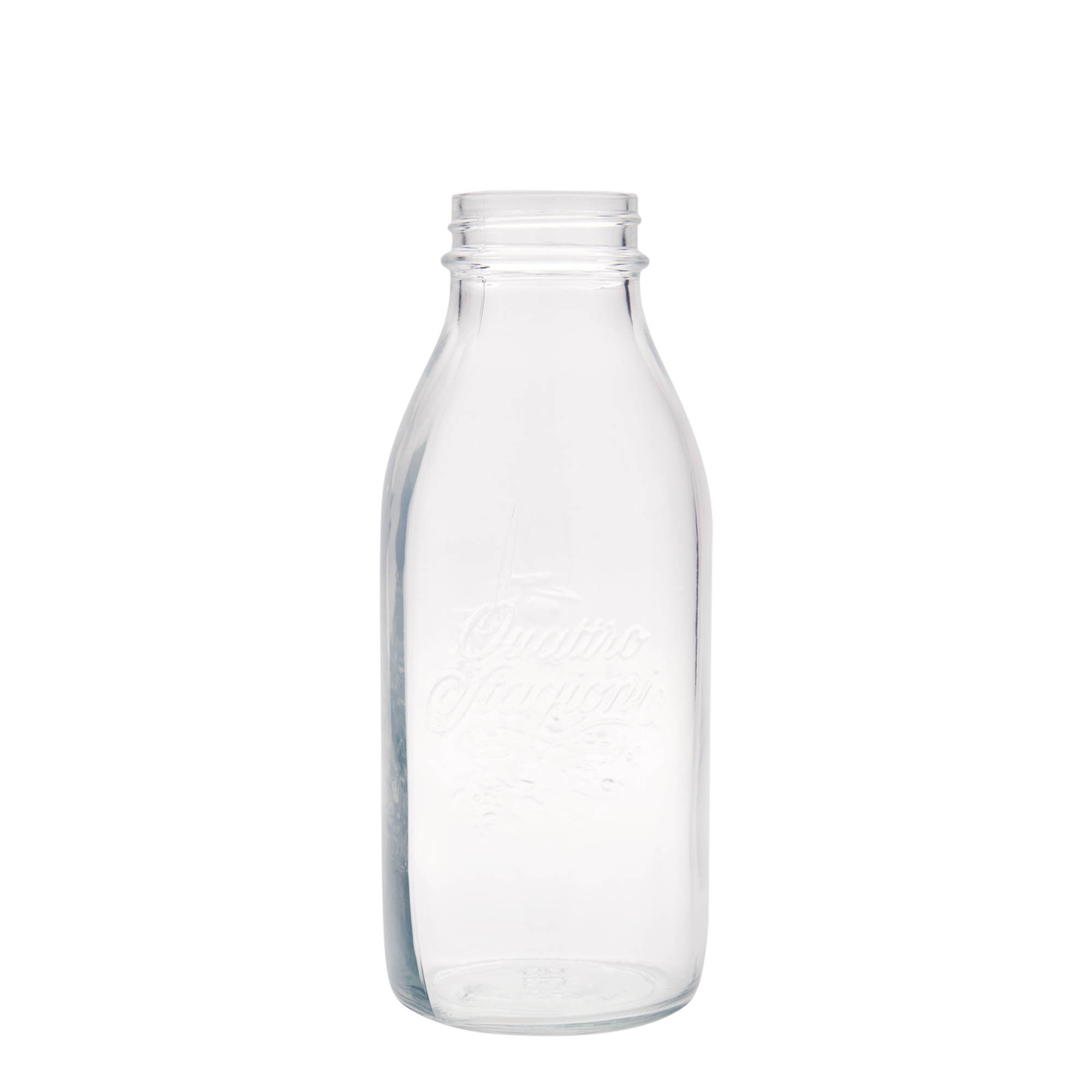1.000 ml staklena flaša 'Quattro Stagioni', otvor: navojni čep 1.000 ml staklena flaša 'Quattro Stagioni', otvor: navojni čep