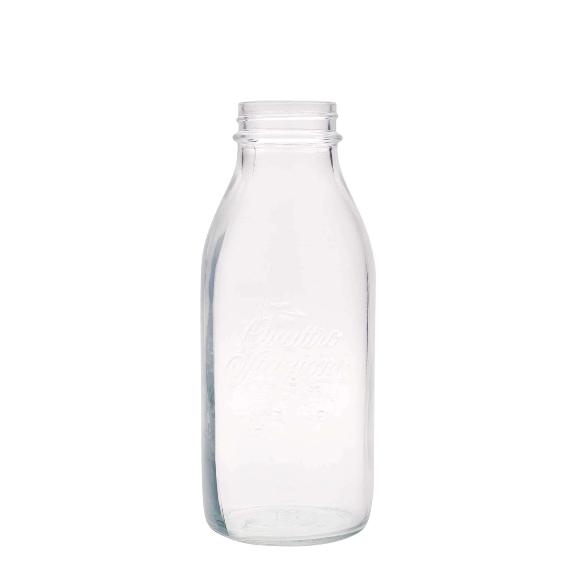 1.000 ml staklena flaša 'Quattro Stagioni', otvor: navojni čep 1.000 ml staklena flaša 'Quattro Stagioni', otvor: navojni čep