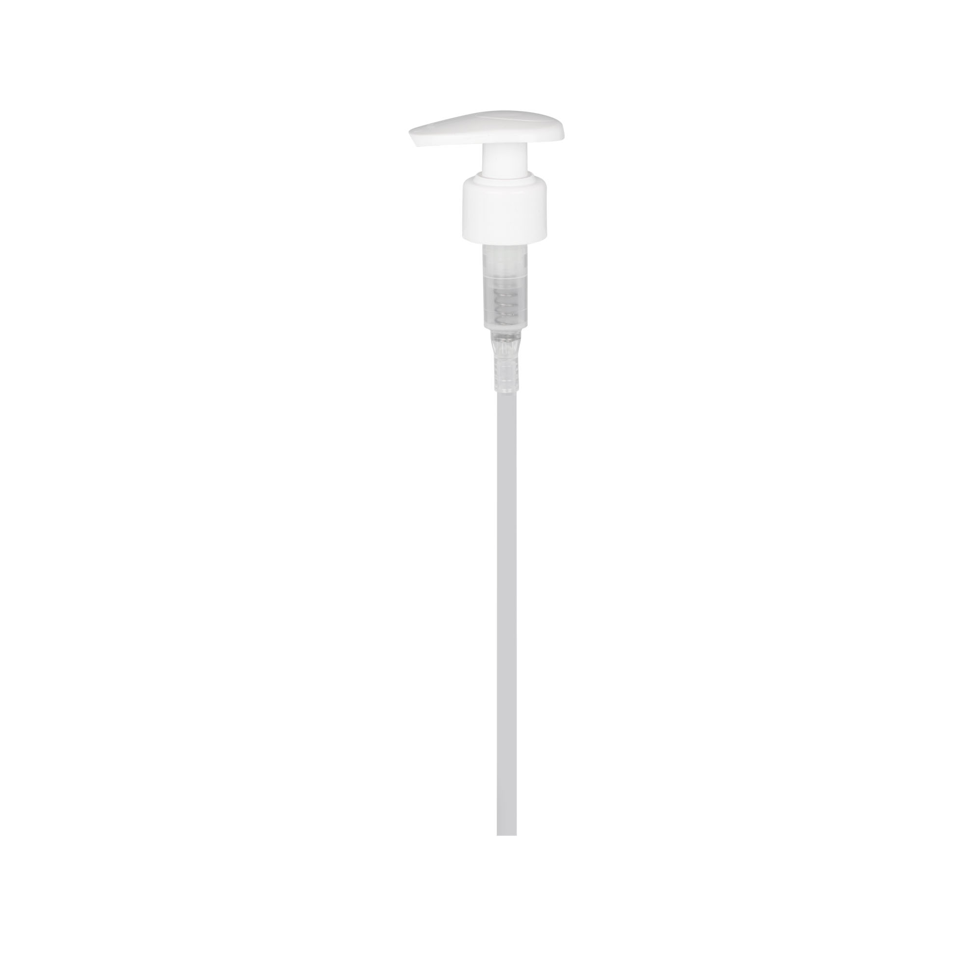 Zatvarač sa navojem, dozer pumpa, PP-plastika, bela, za grlo: 24/410