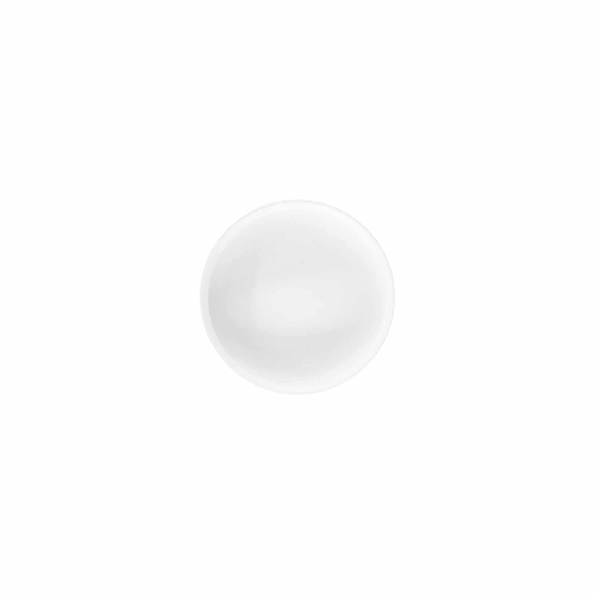Zatvarač sa navojem 'White Line' 6ml, PP-plastika, beo