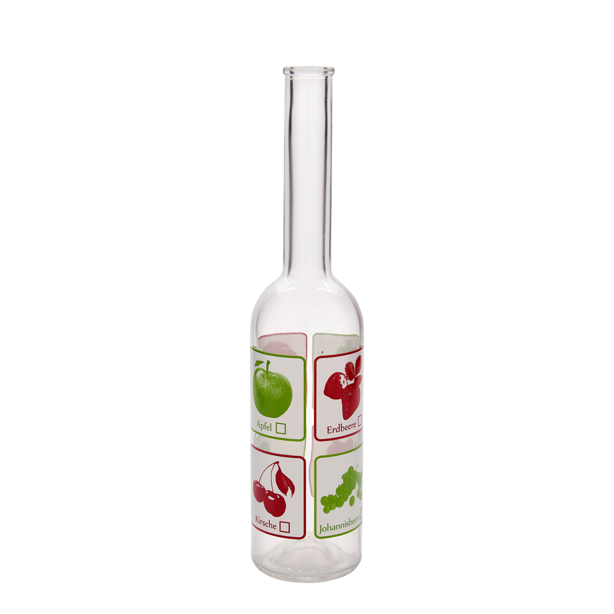 Staklena boca od 500 ml 'Opera', motiv: Plodovi, otvor: Plutani čep Staklena boca od 500 ml 'Opera', motiv: Plodovi, otvor: Plutani čep