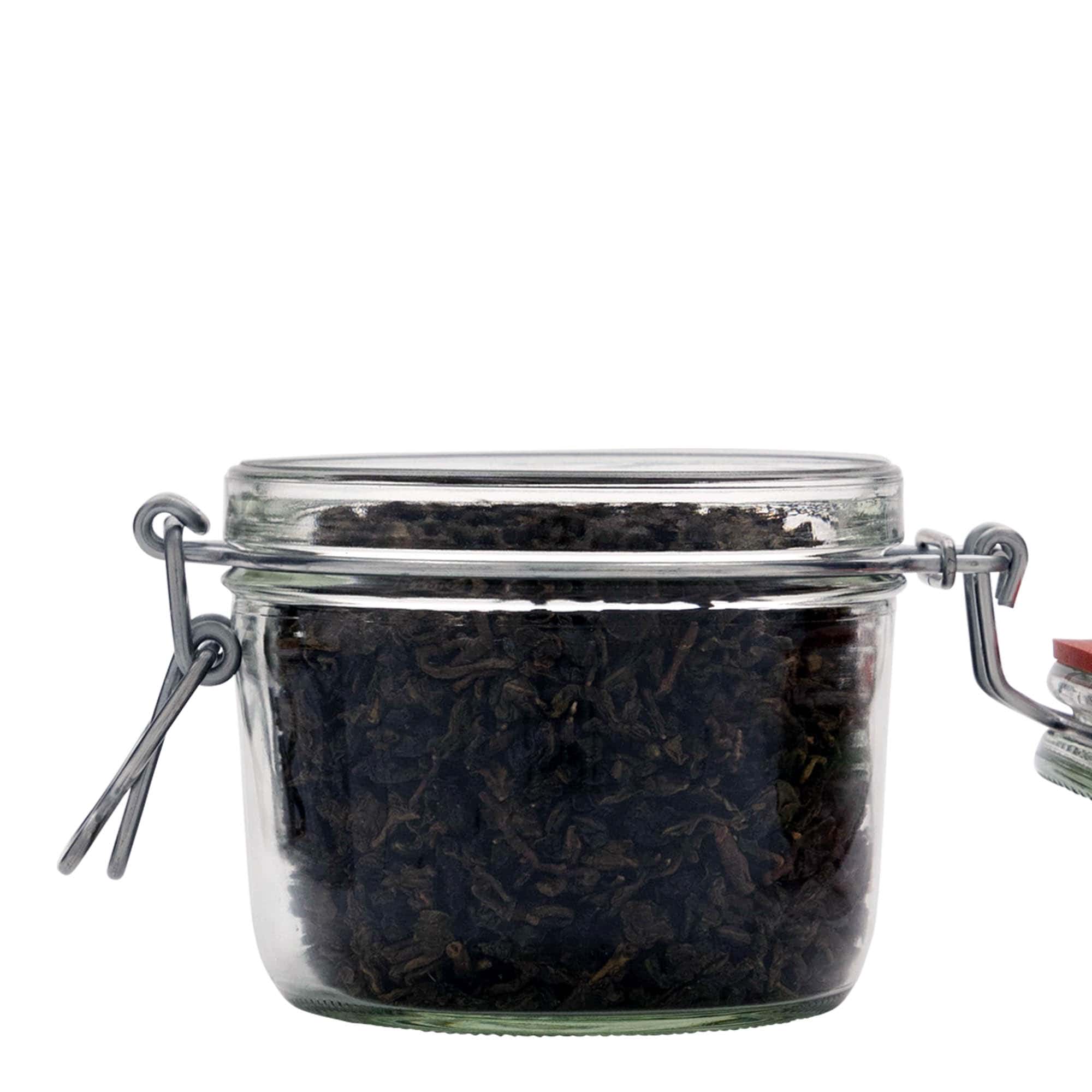 400 ml pljosnata tegla sa žičanim zatvaračem, otvor: žičani zatvarač