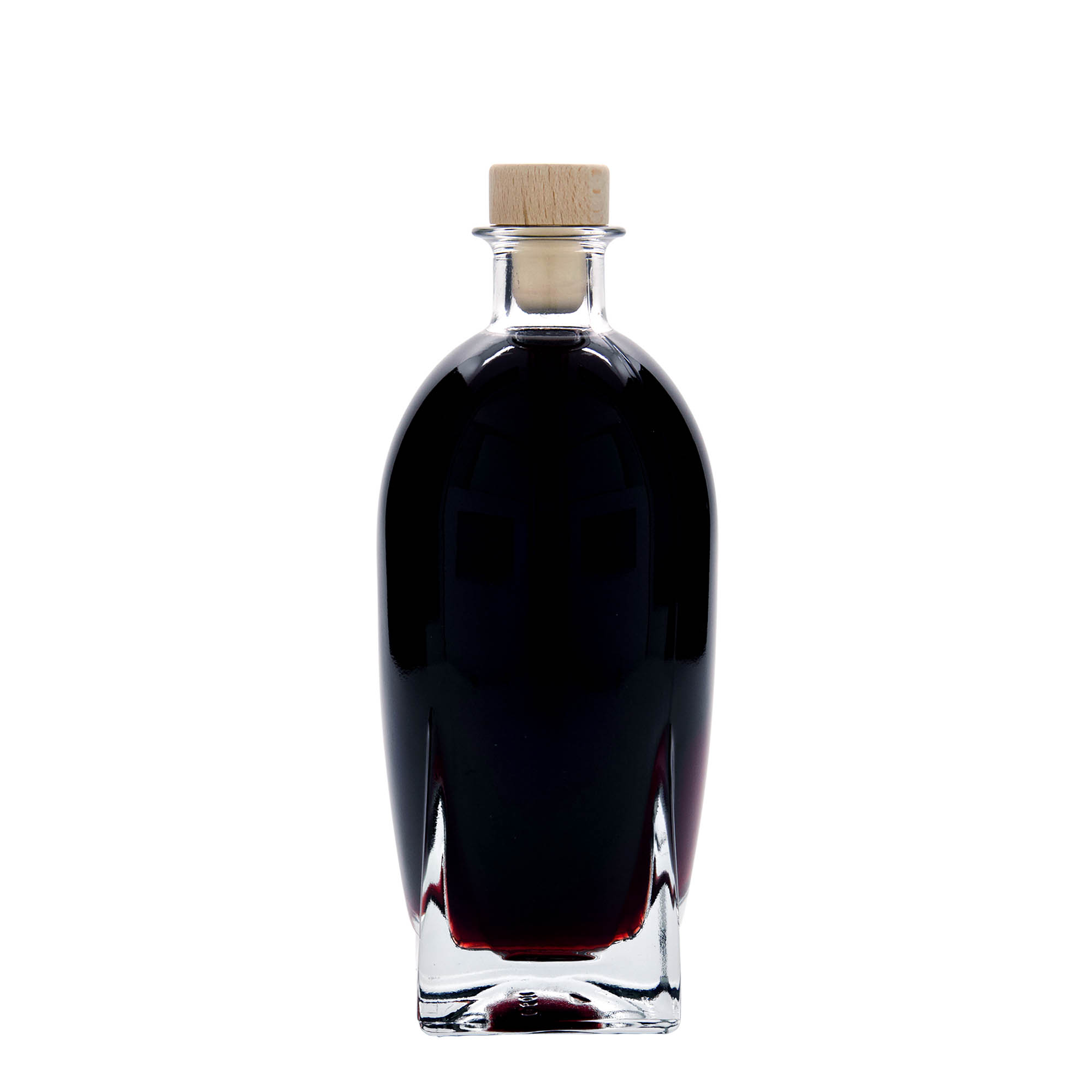 500 ml staklena boca 'Zino', kvadratna, otvor: čep 500 ml staklena boca 'Zino', kvadratna, otvor: čep
