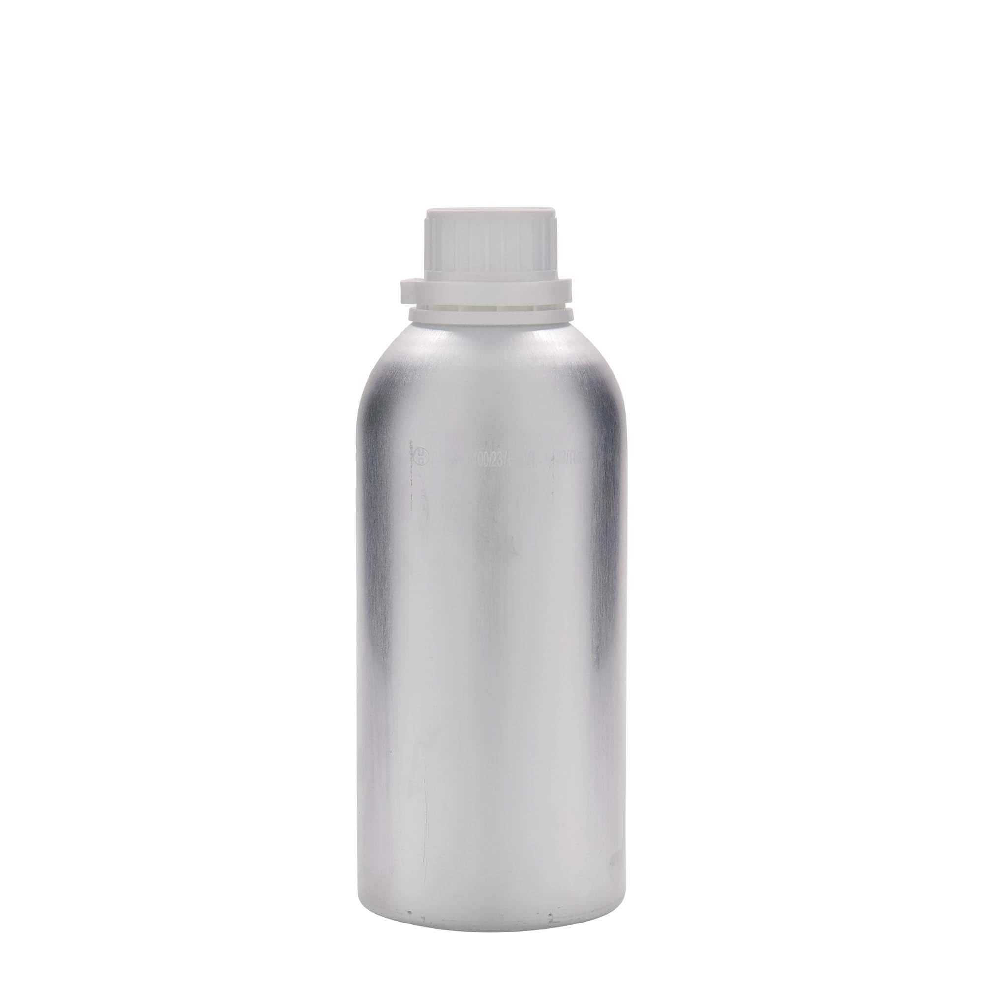 625 ml aluminijumska boca, metal, srebrna, otvor: DIN 32