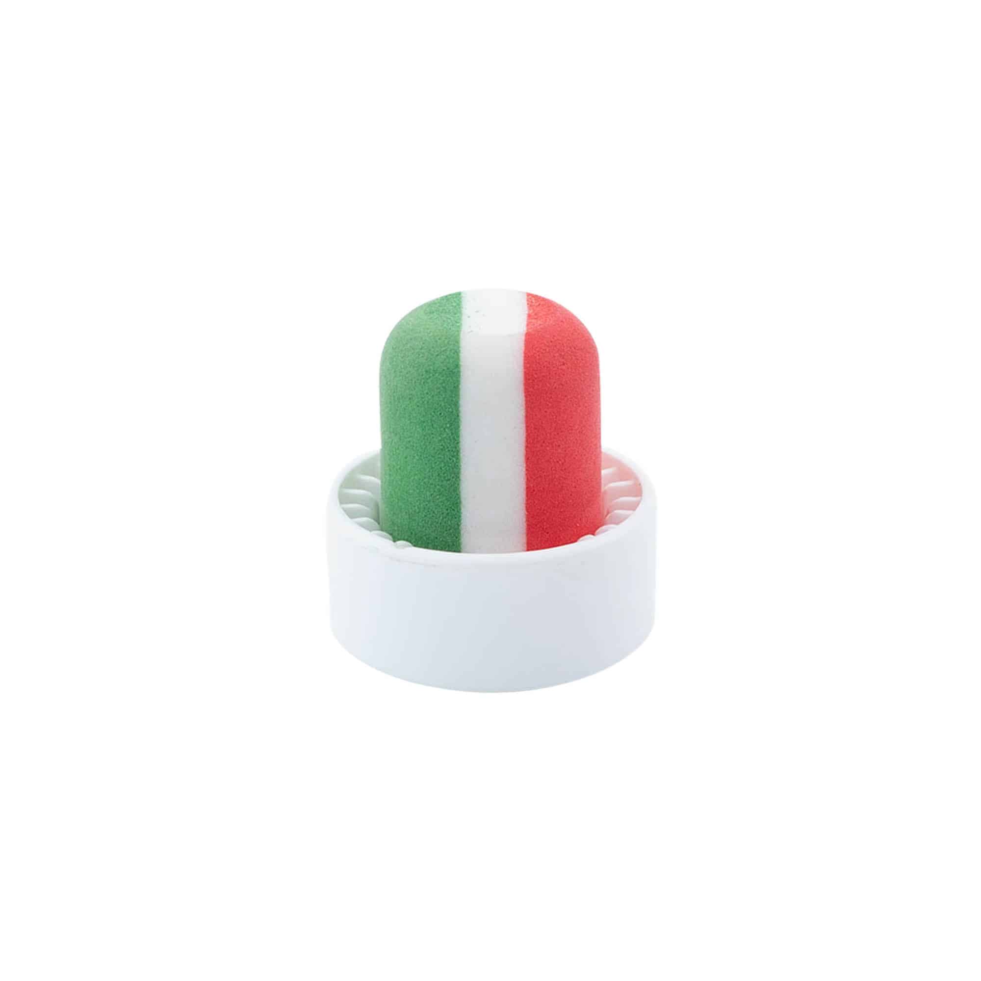 Čep od plute za ručku 19 mm 'Italija', plastika, višebojni, za otvor: plutani
