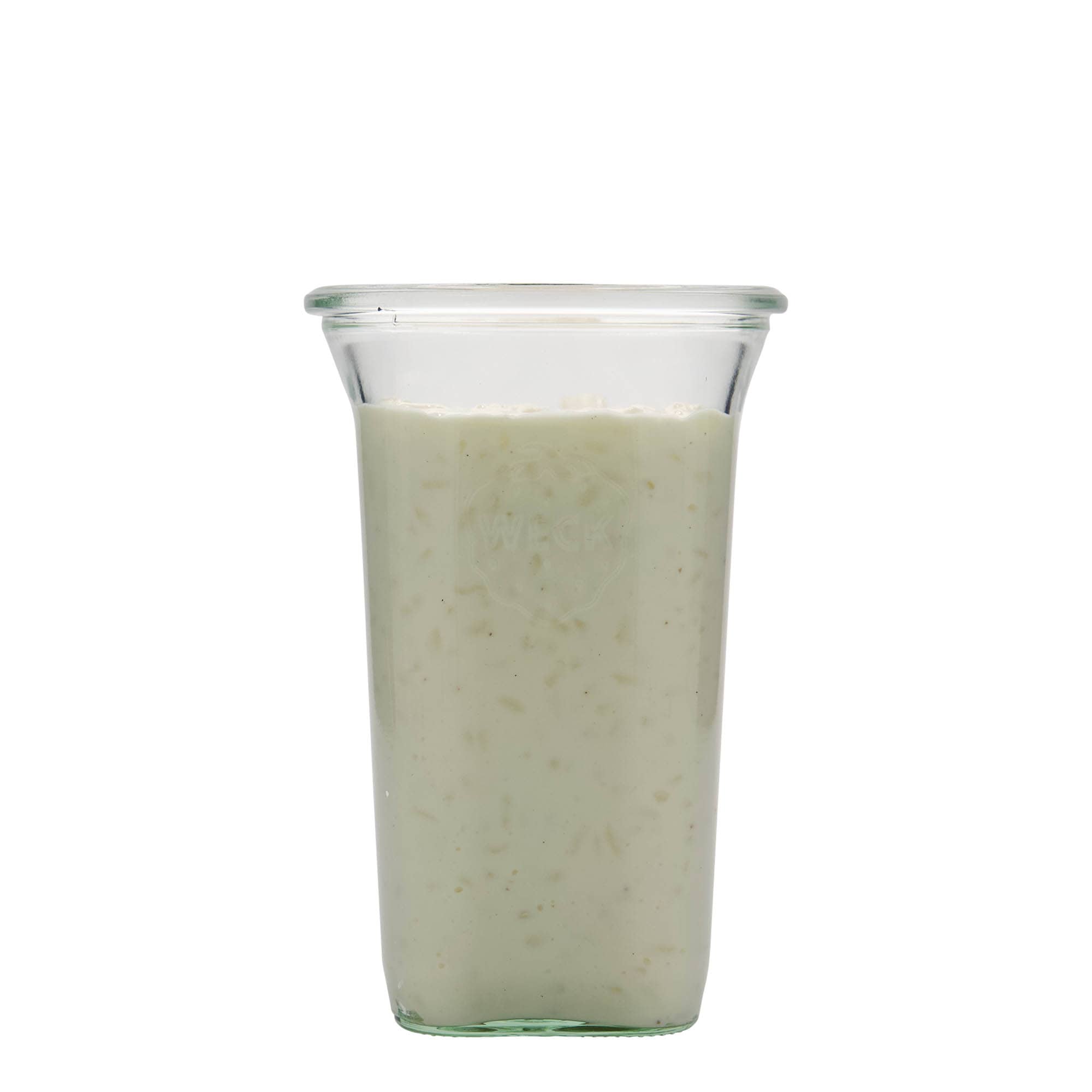 795 ml WECK-Quadroglas, kvadratno, otvor: okrugli rub