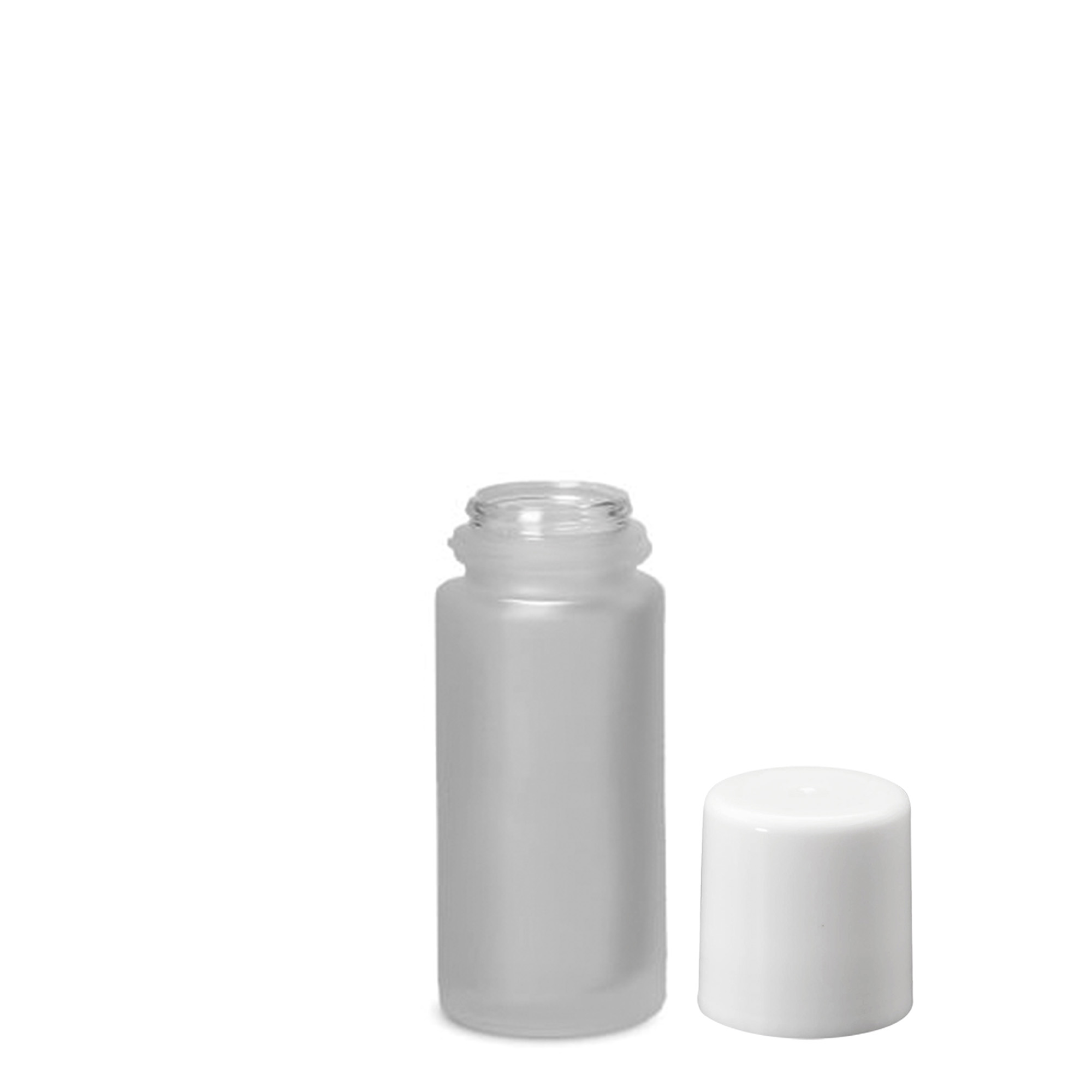 50 ml roll-on flašica, staklo, matirana, otvor: navojni zatvarač