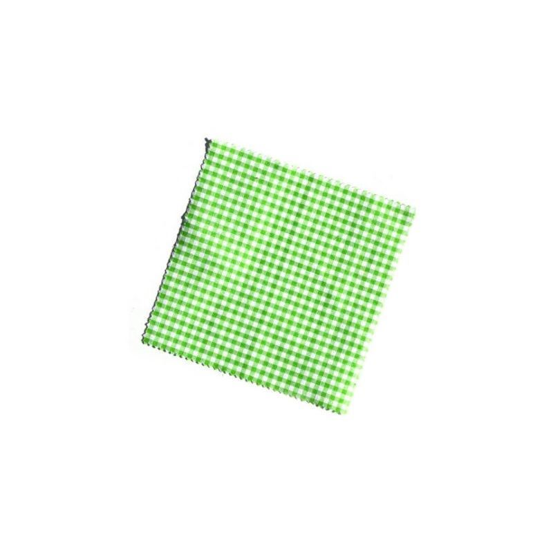 Tkanina podmetači karo 12x12, kvadratni, tekstil, svetlo zelena, grlo: TO38-TO53