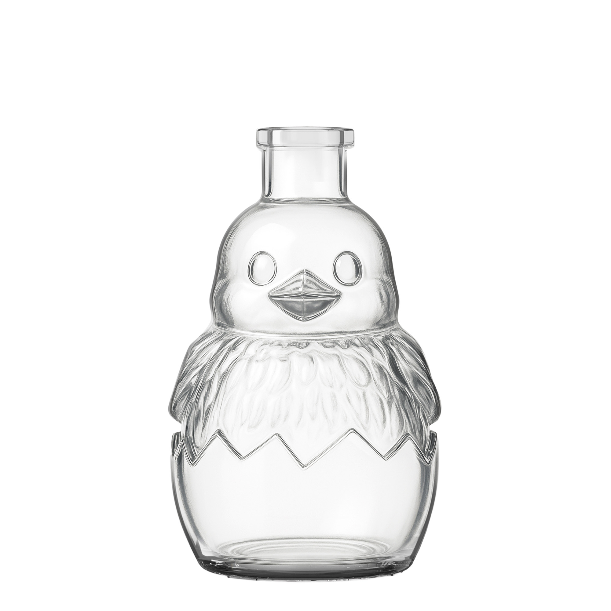 200 ml staklena flaša 'Pilić', grlo: plutа
