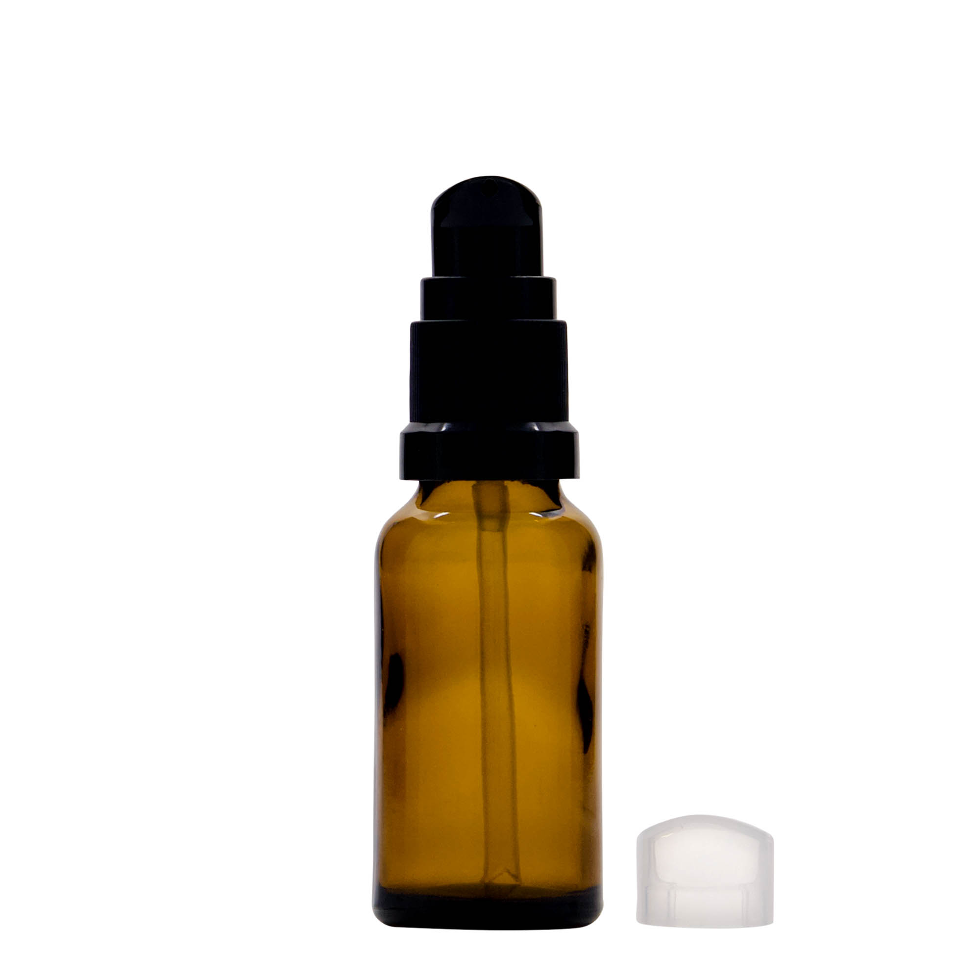 20 ml medicinska bočica sa pumpicom za losion, staklo, braon, grlo: DIN 18 20 ml medicinska bočica sa pumpicom za losion, staklo, braon, grlo: DIN 18