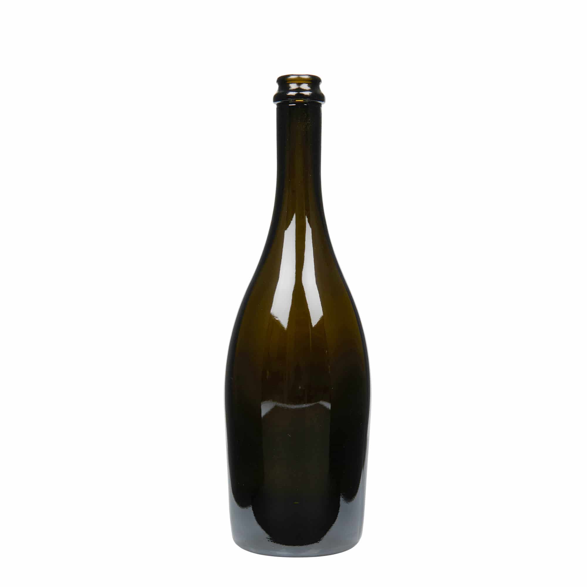 Boca za šampanjac od 750 ml 'Carmen', staklo, antik zelena, otvor: Krunski čepovi Boca za šampanjac od 750 ml 'Carmen', staklo, antik zelena, otvor: Krunski čepovi