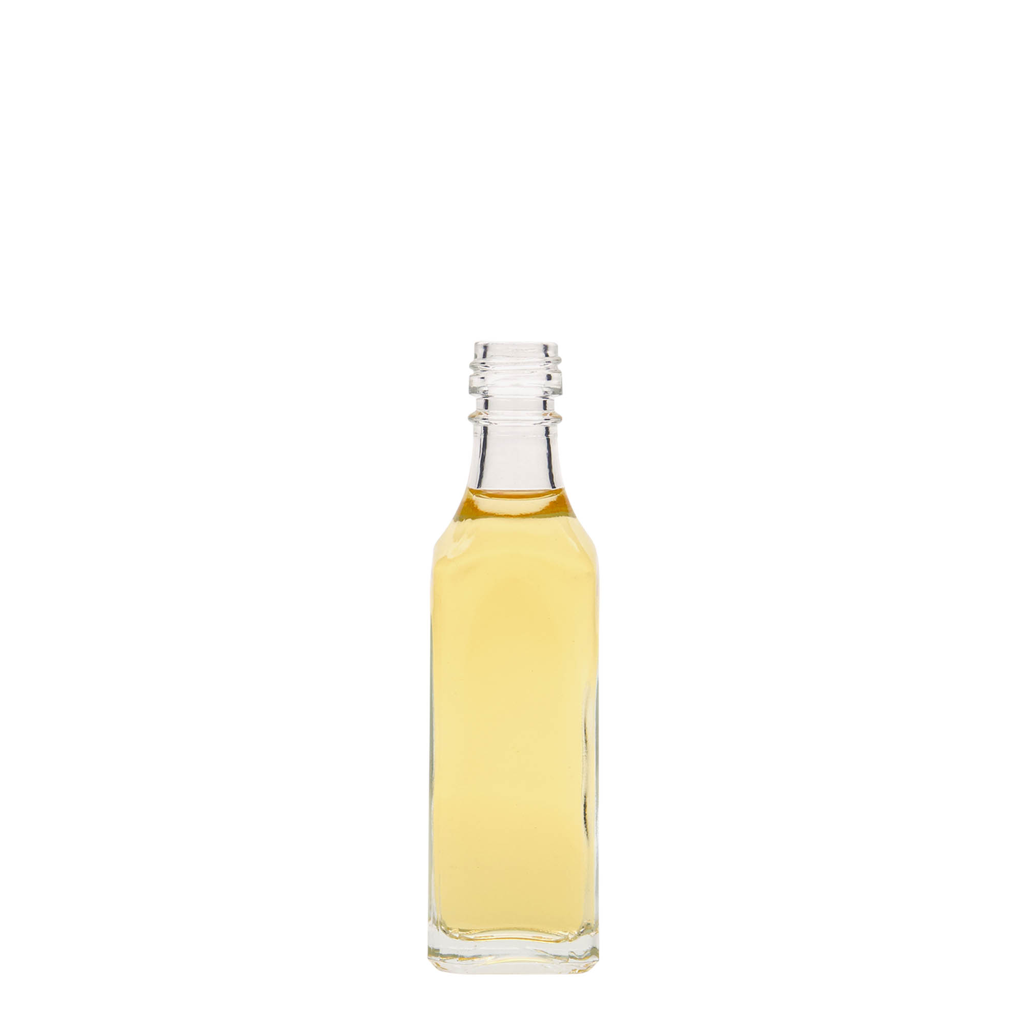 Staklena boca od 50 ml 'Siena', kvadratna, otvor: PP 18