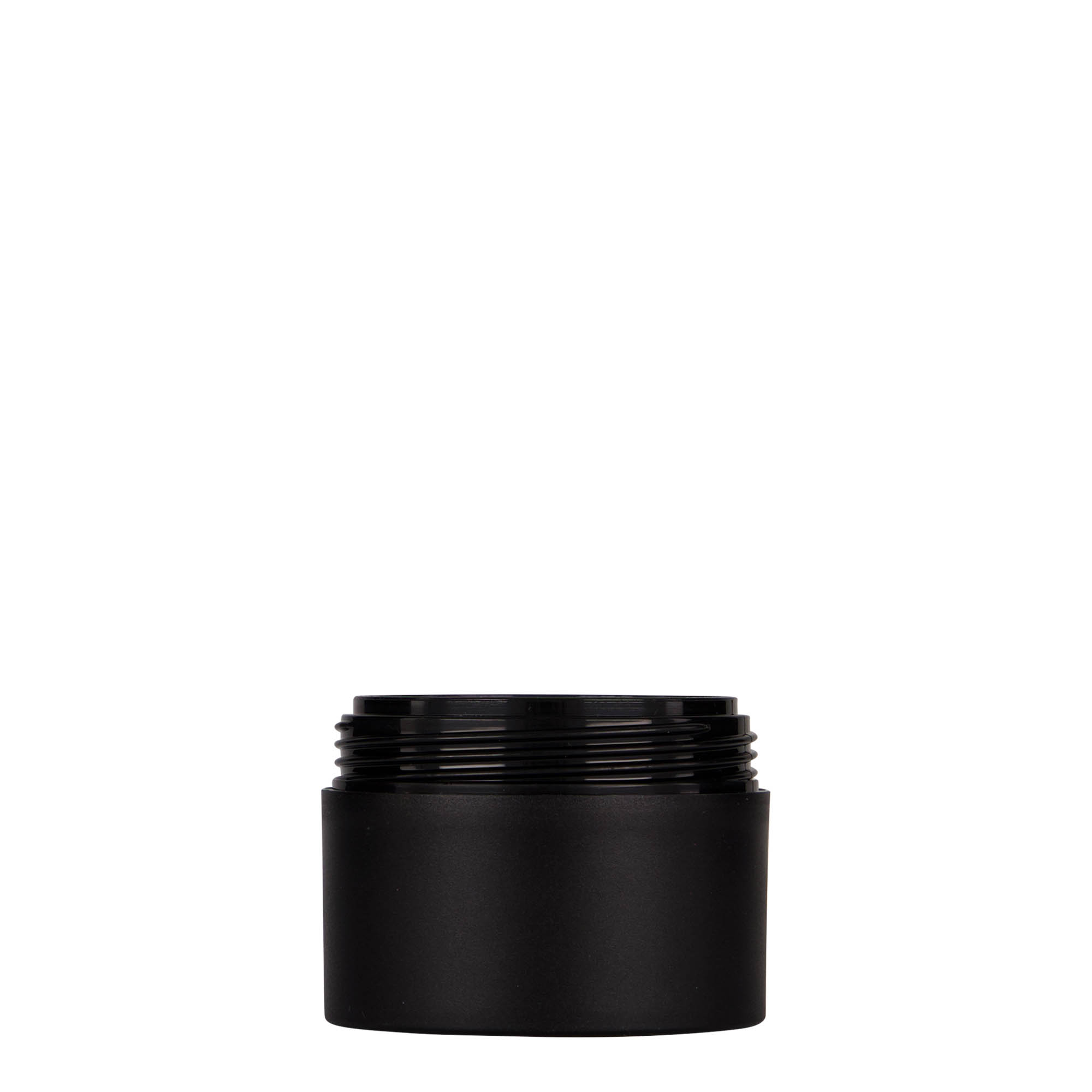 50 ml plastična posuda 'Antonella', PP, crna, otvor: navojni zatvarač