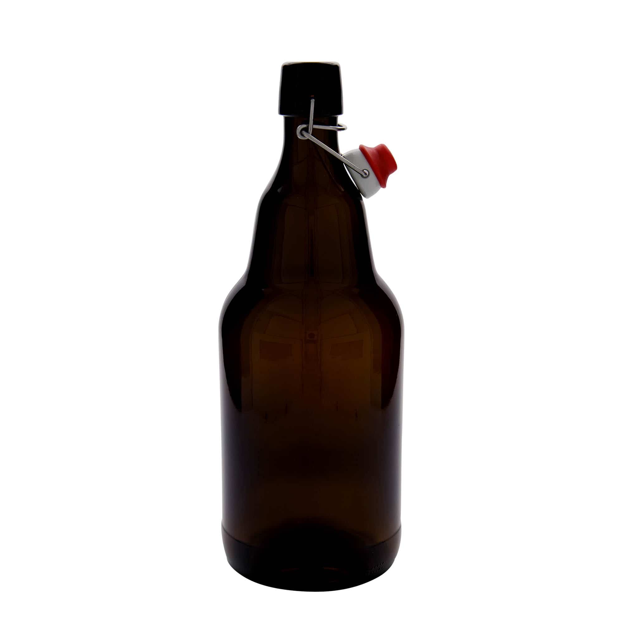 Boca za pivo od 2000 ml, staklo, braon, otvor: Zakretni vrh Boca za pivo od 2000 ml, staklo, braon, otvor: Zakretni vrh