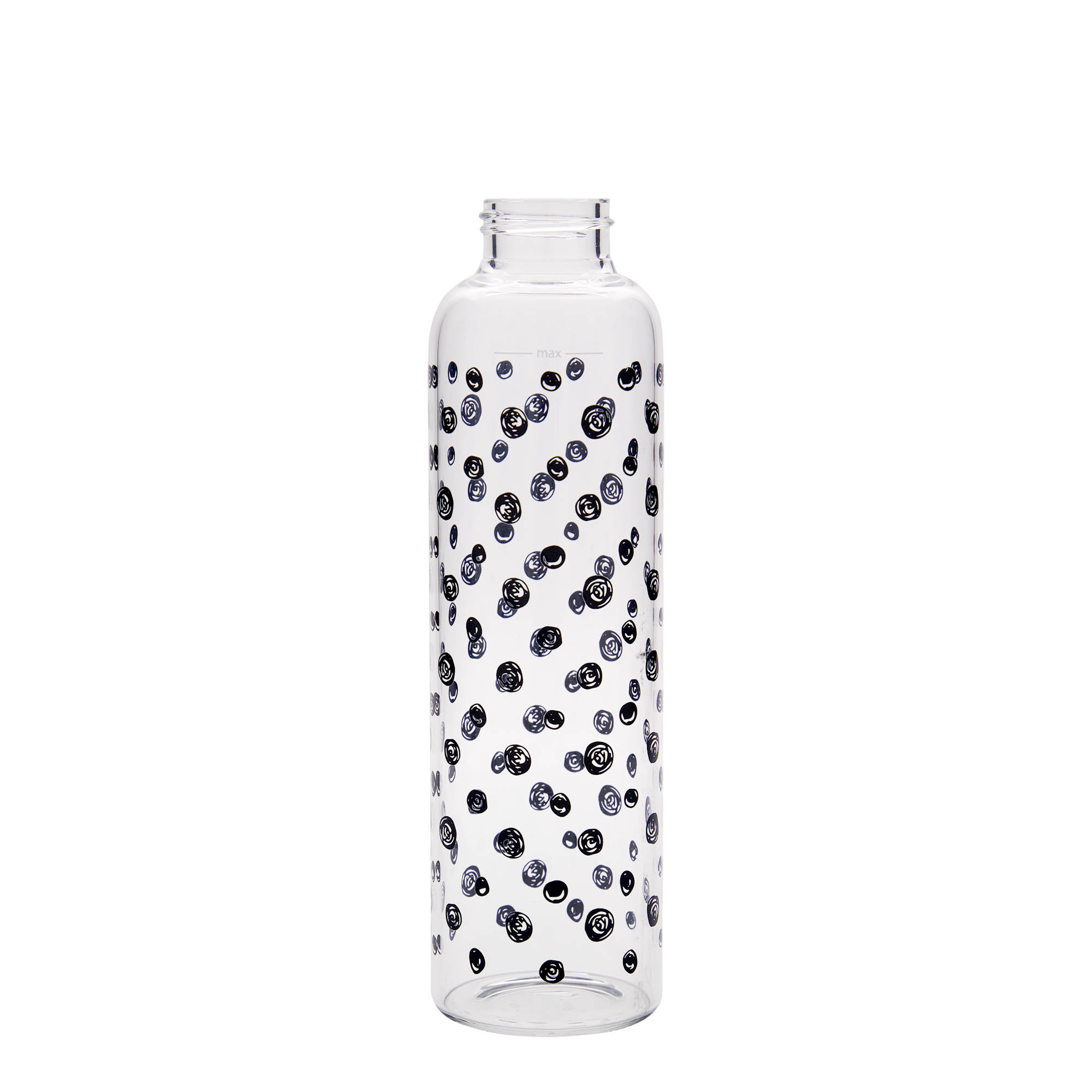 Boca za piće od 500 ml, 'Perseus', motiv: Crne tačke, otvor: Zatvarač sa navojem Boca za piće od 500 ml, 'Perseus', motiv: Crne tačke, otvor: Zatvarač sa navojem