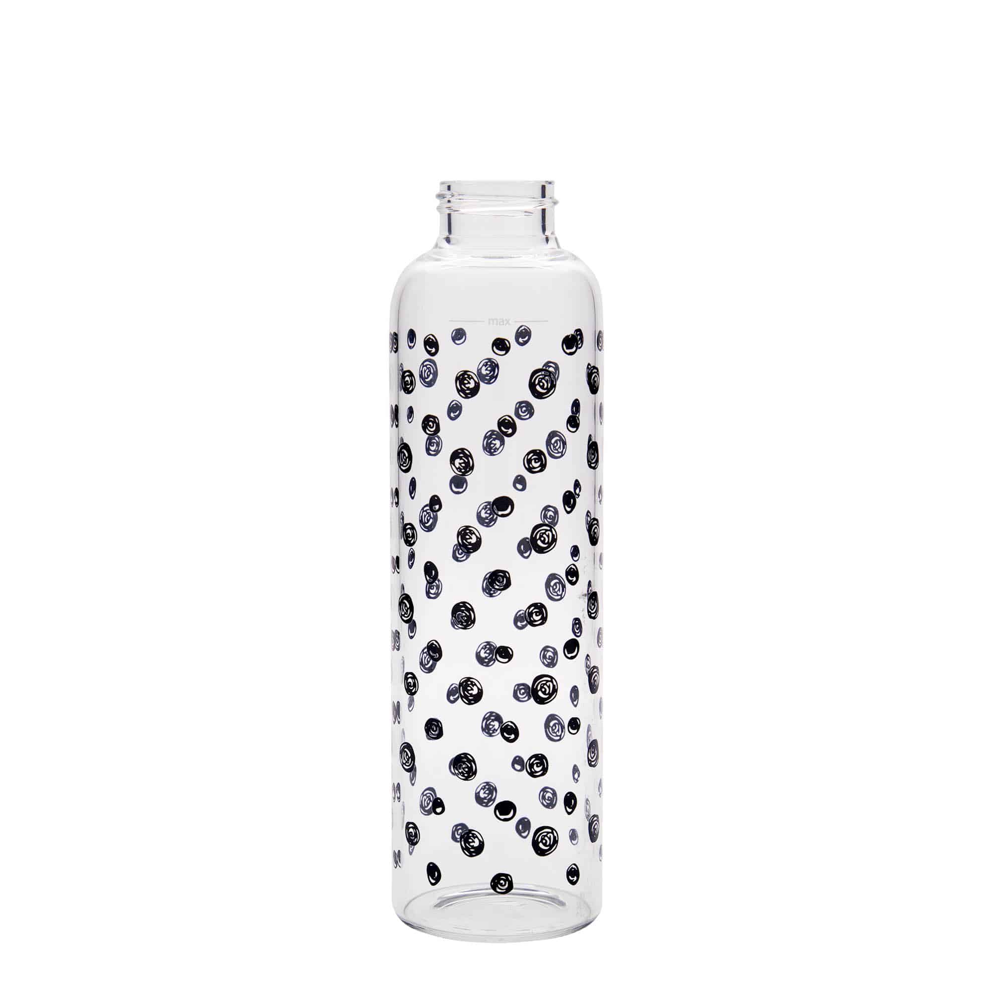 Boca za piće od 500 ml, 'Perseus', motiv: Crne tačke, otvor: Zatvarač sa navojem Boca za piće od 500 ml, 'Perseus', motiv: Crne tačke, otvor: Zatvarač sa navojem