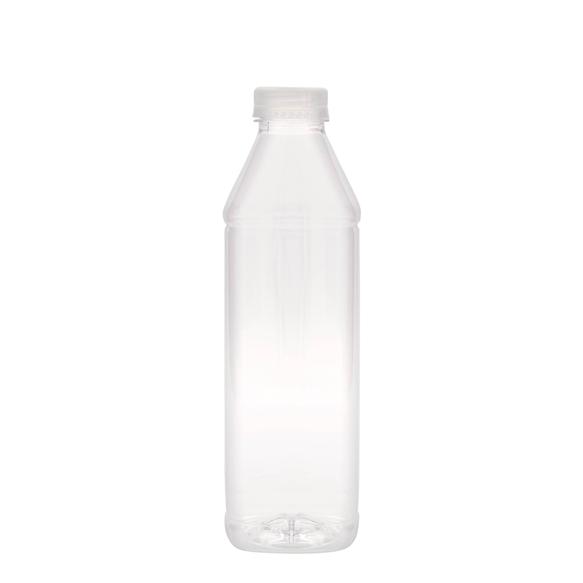 1.000 ml PET-flaša 'Milk and Juice Carré', kvadratna, plastika, grlo: 38 mm