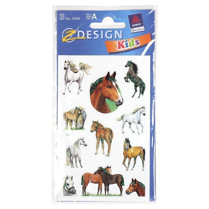 Zweckform nalepnice 'Konji', papir, višebojno