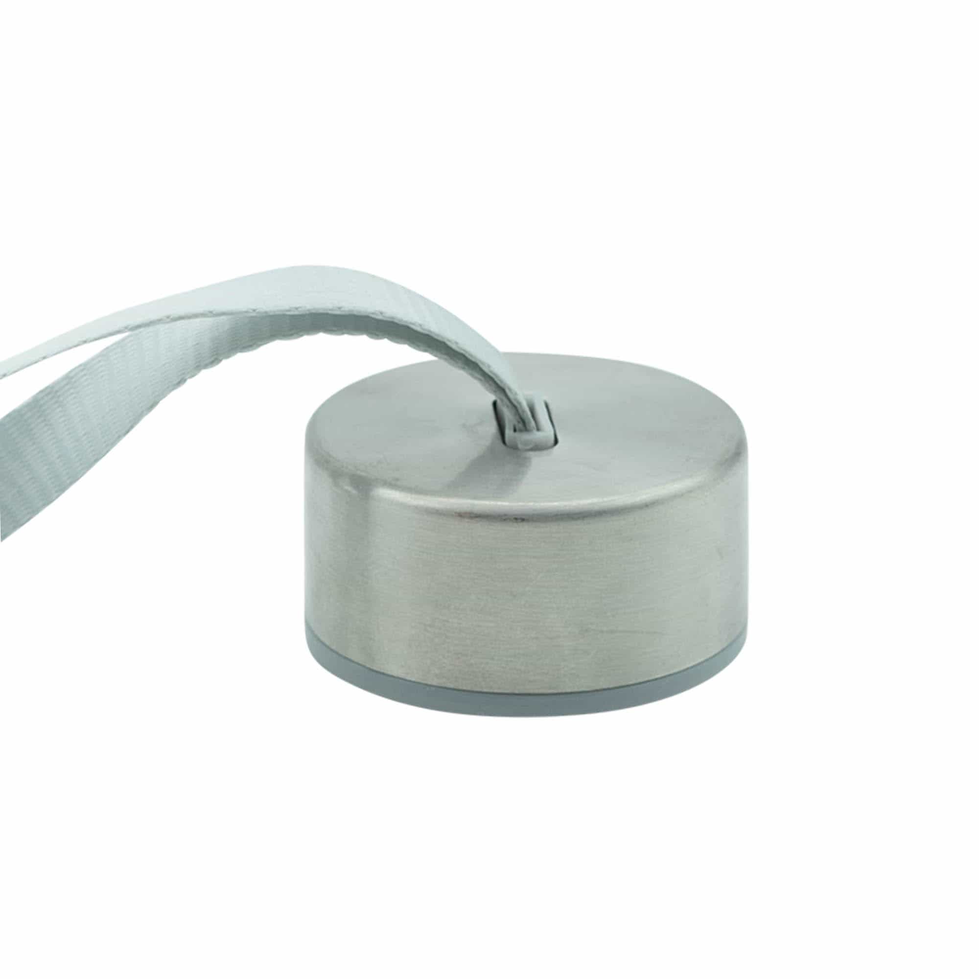 Navojni poklopac 'Perseus' sa trakom, metal, srebrna Navojni poklopac 'Perseus' sa trakom, metal, srebrna