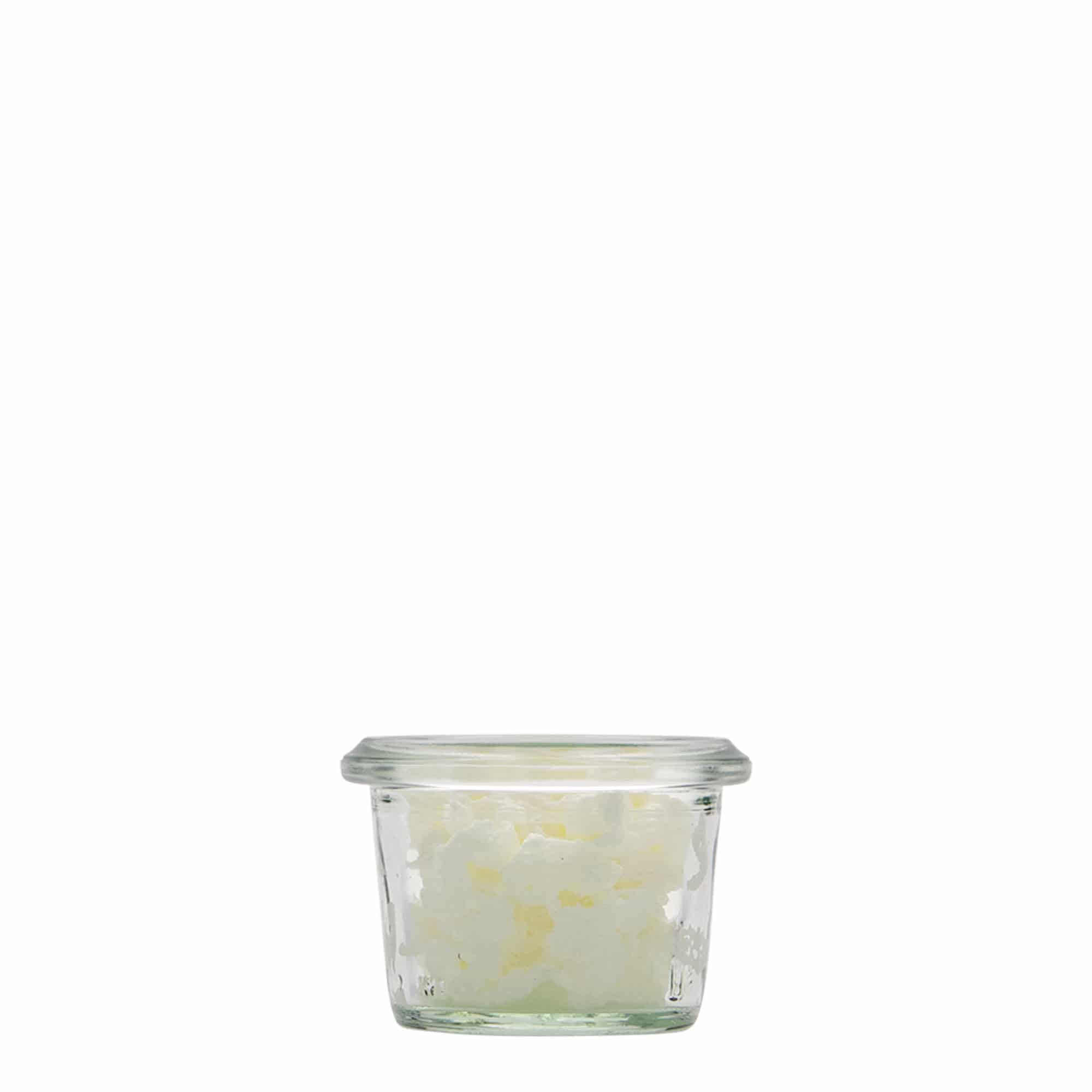 35 ml WECK staklena tegla sa širokim otvorom, usta: okrugli rub 35 ml WECK staklena tegla sa širokim otvorom, usta: okrugli rub