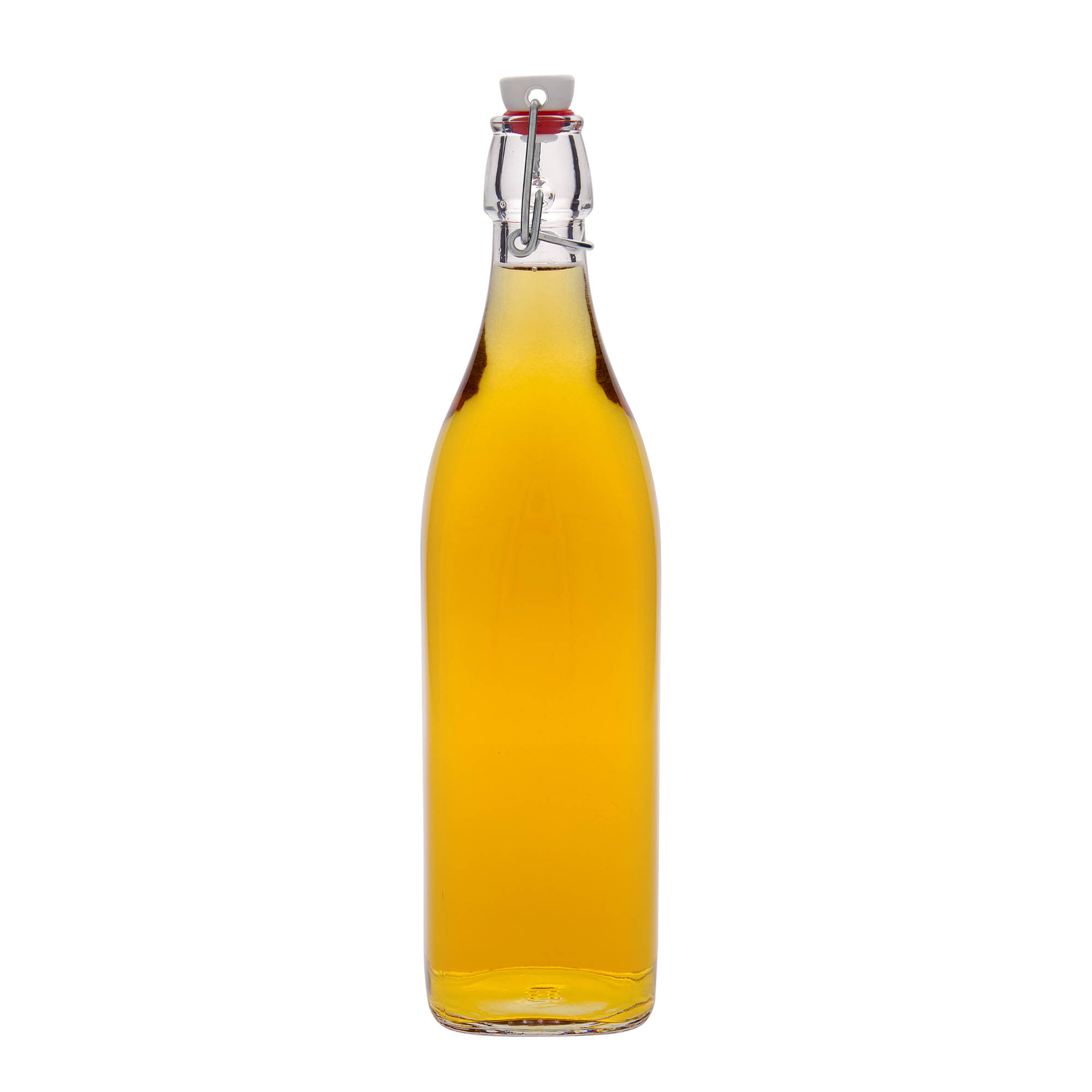 1.000 ml staklena boca 'Swing, kvadratna, otvor: zatvarač sa kopčom 1.000 ml staklena boca 'Swing, kvadratna, otvor: zatvarač sa kopčom