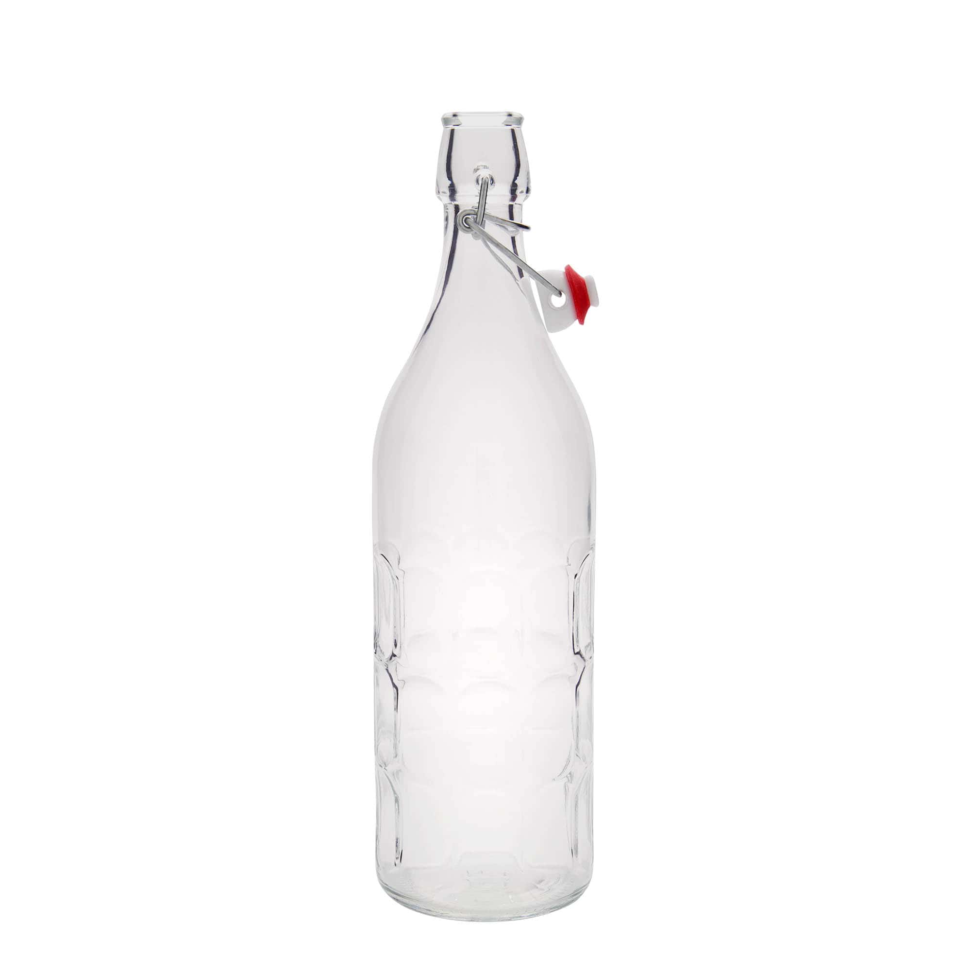 1.000 ml staklena boca Moresca, otvor: zatvarač sa kopčom 1.000 ml staklena boca Moresca, otvor: zatvarač sa kopčom