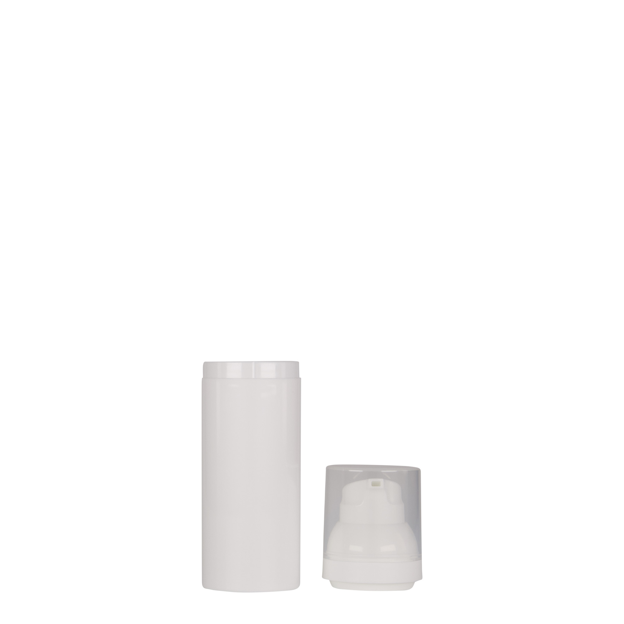50 ml Airless dozer 'Mezzo', PP-plastika, bela
