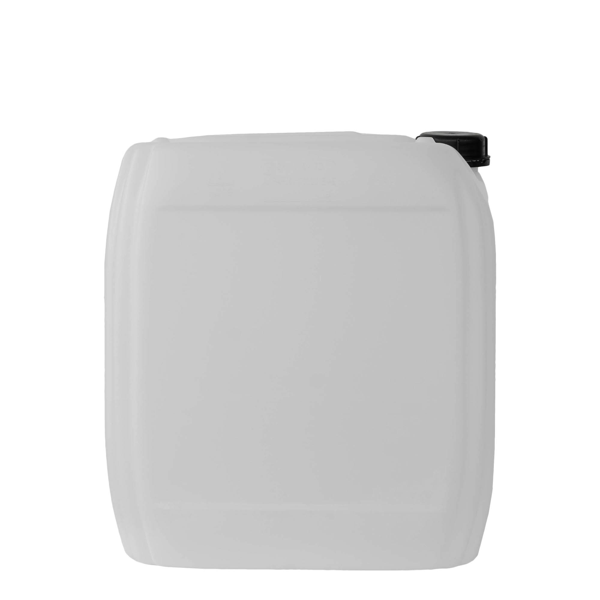 25 l kanister, pravougaoni, HDPE plastika, prirodna boja, otvor: ND 60
