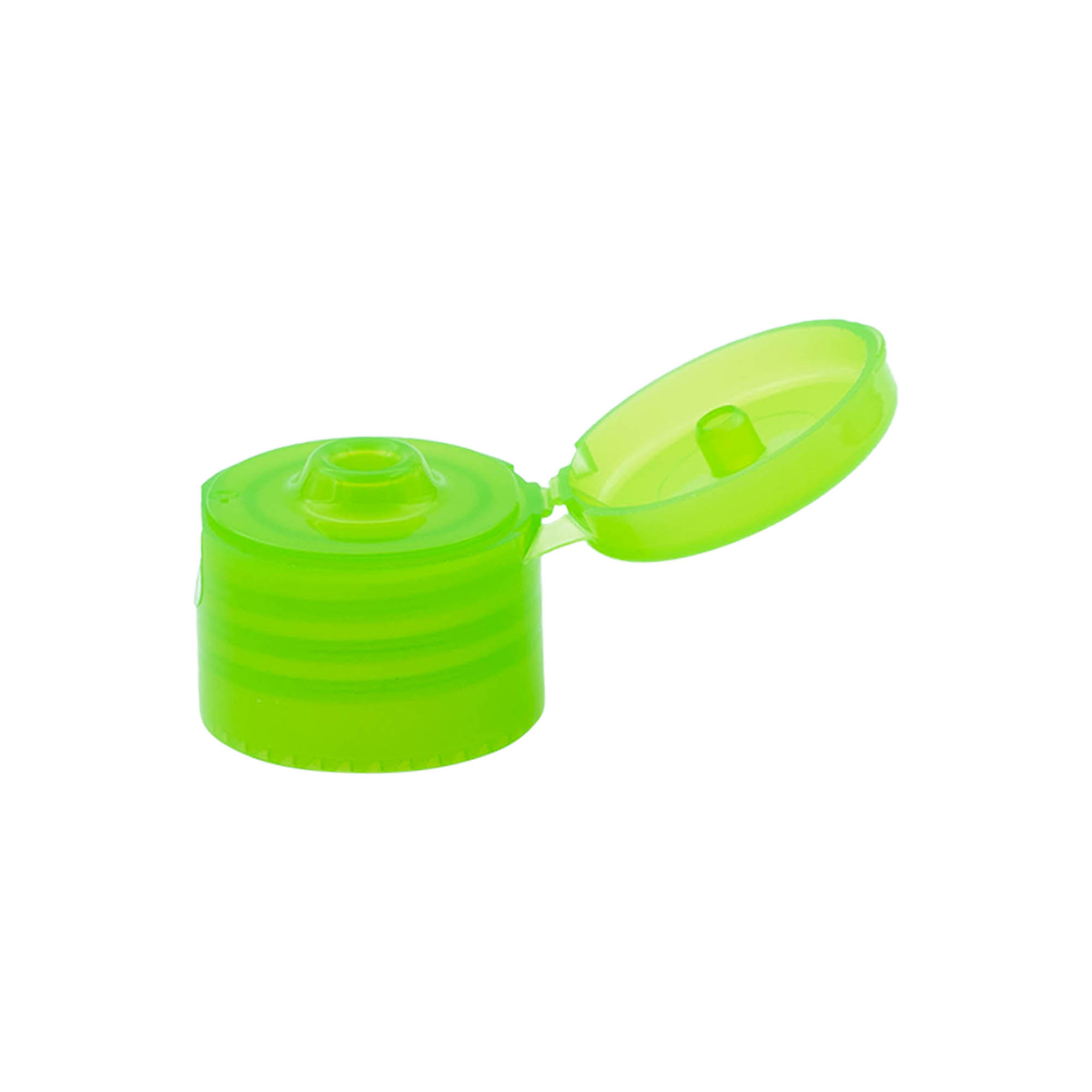 Zatvarač sa navojem, klizni sarkaf, PP-plastika, zelena, za otvor: 24/410 Zatvarač sa navojem, klizni sarkaf, PP-plastika, zelena, za otvor: 24/410