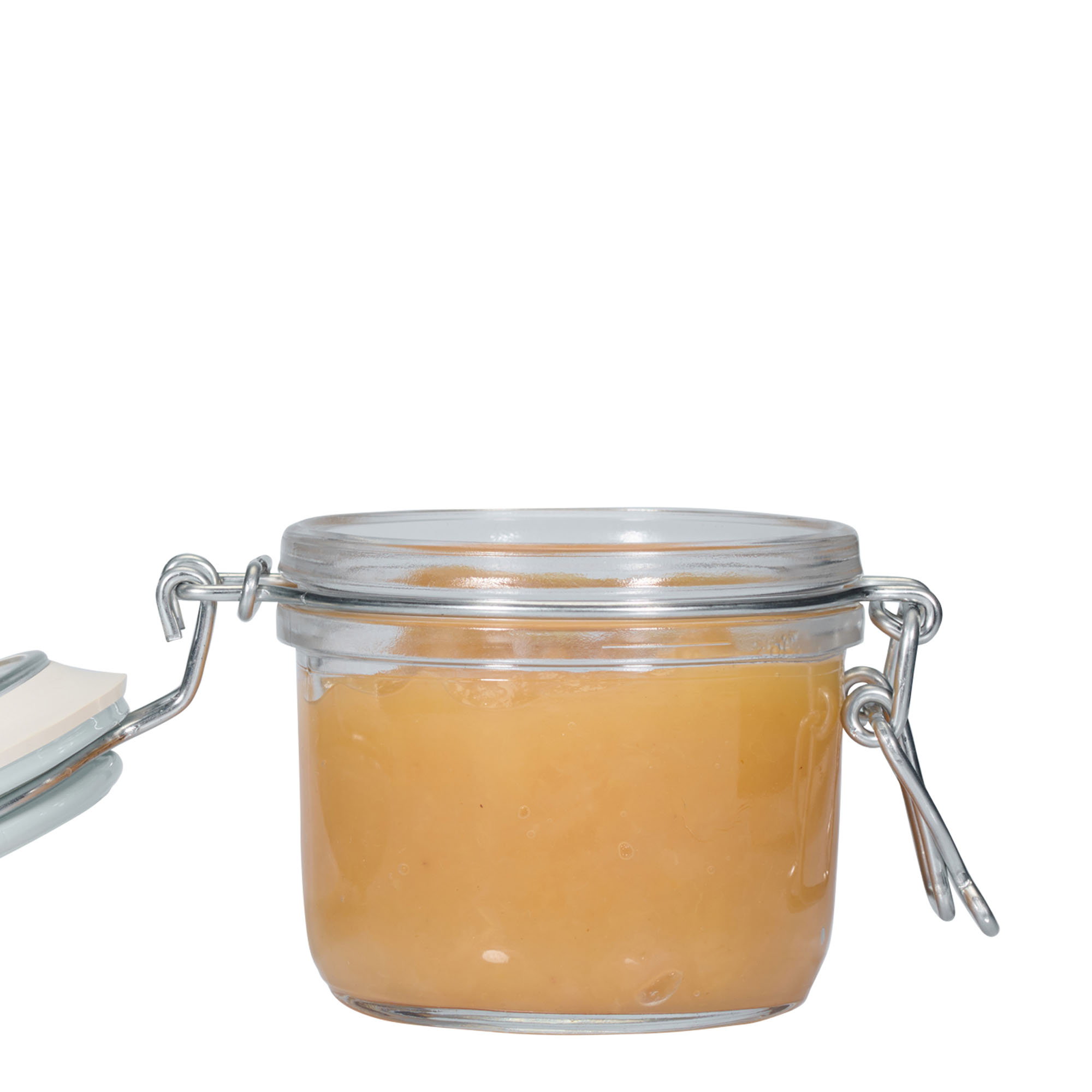 200 ml staklena tegla sa žičanim poklopcem 'Fido', plava, otvor: žičani poklopac