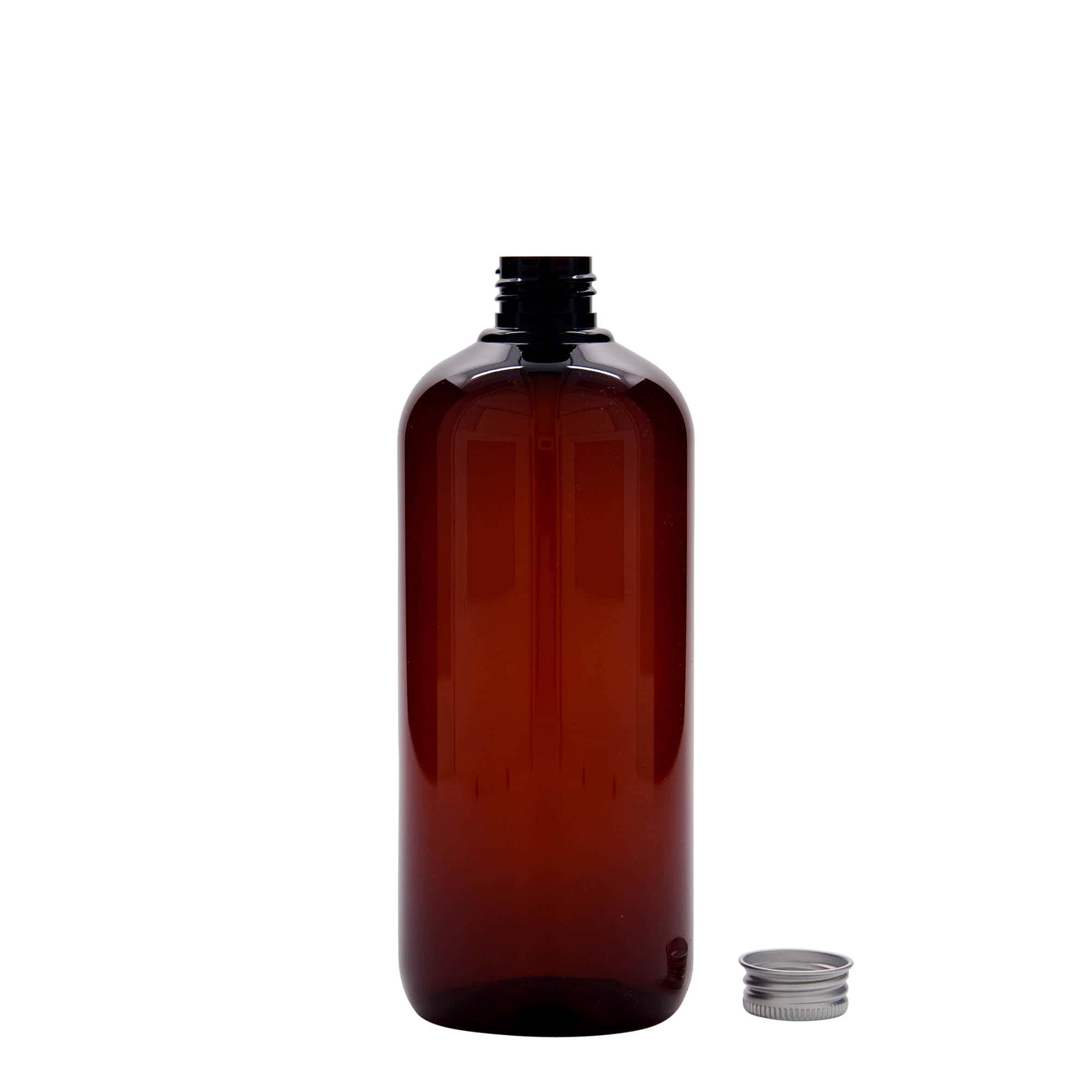 500 ml flaša od reciklirane plastike 'Victor's Best', PCR, braon, grlo: 24/410