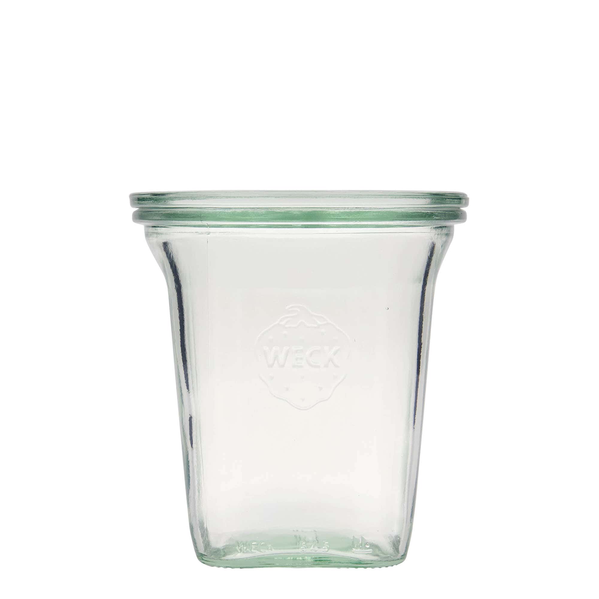 WECK kvadro tegle od 545 ml, kvadratna, otvor: Okrugli rub WECK kvadro tegle od 545 ml, kvadratna, otvor: Okrugli rub