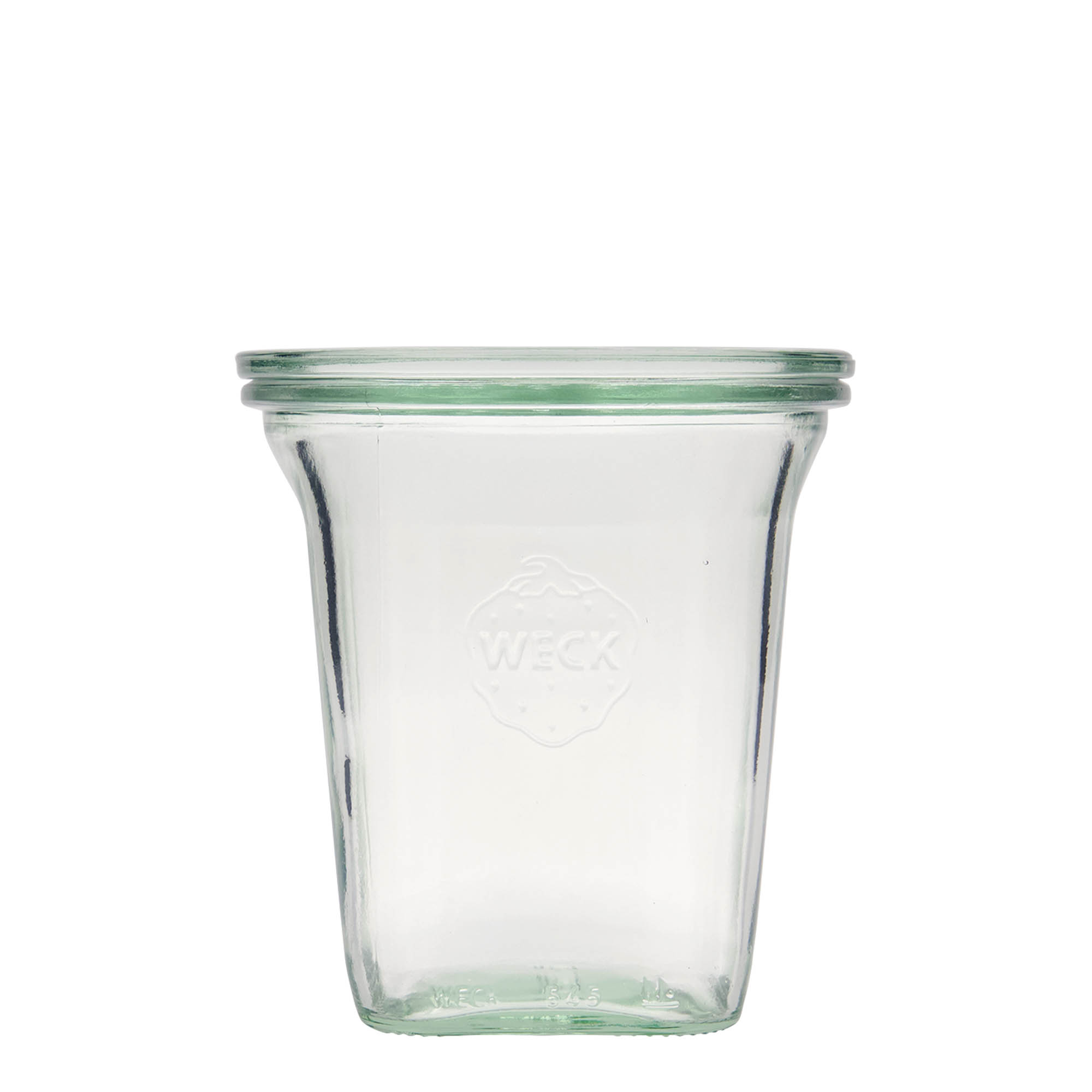 545 ml WECK-Quadroglass, kvadratni, otvor: okrugli rub 545 ml WECK-Quadroglass, kvadratni, otvor: okrugli rub