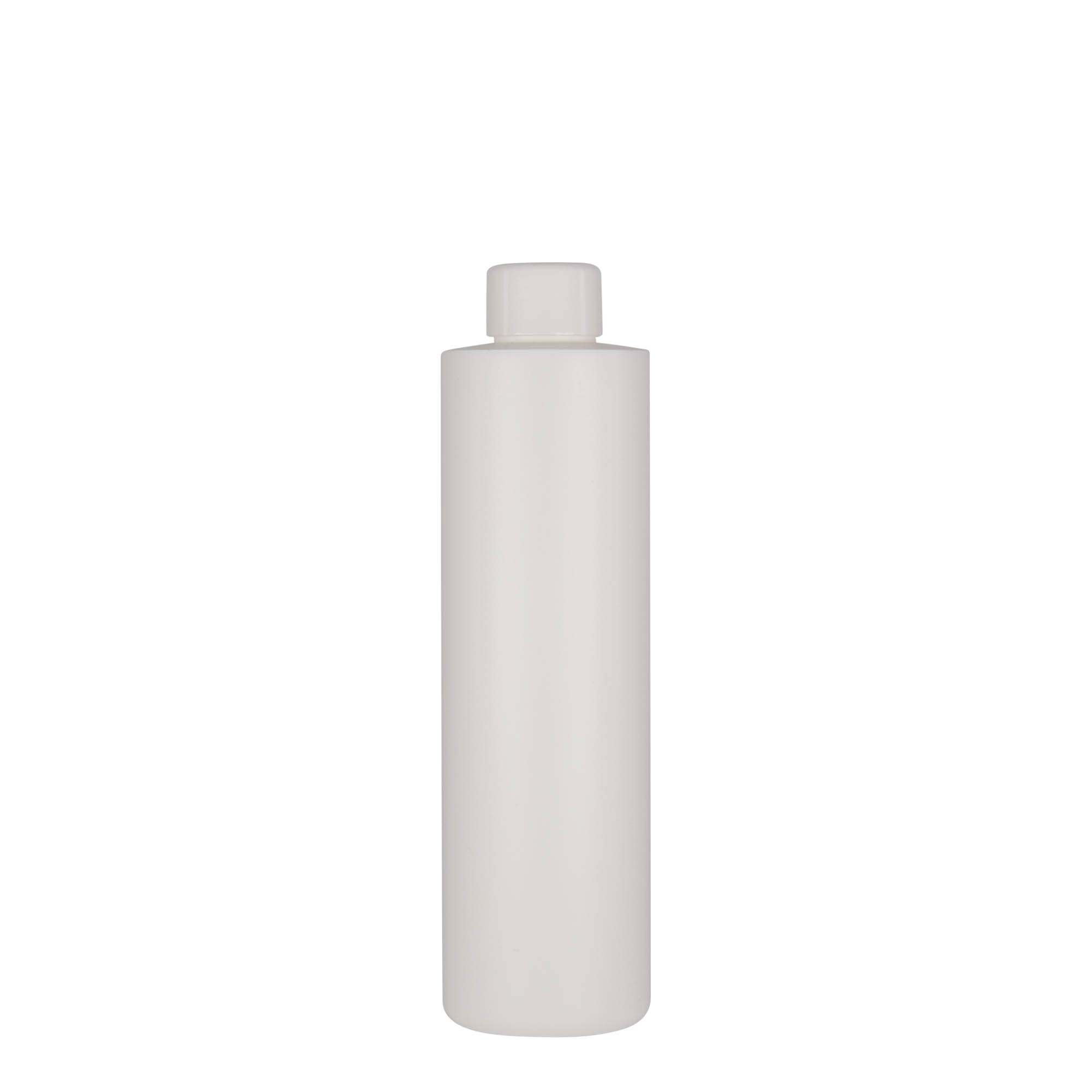 250 ml plastična flaša 'Pipe', HDPE, bela, grlo: 24/410 250 ml plastična flaša 'Pipe', HDPE, bela, grlo: 24/410
