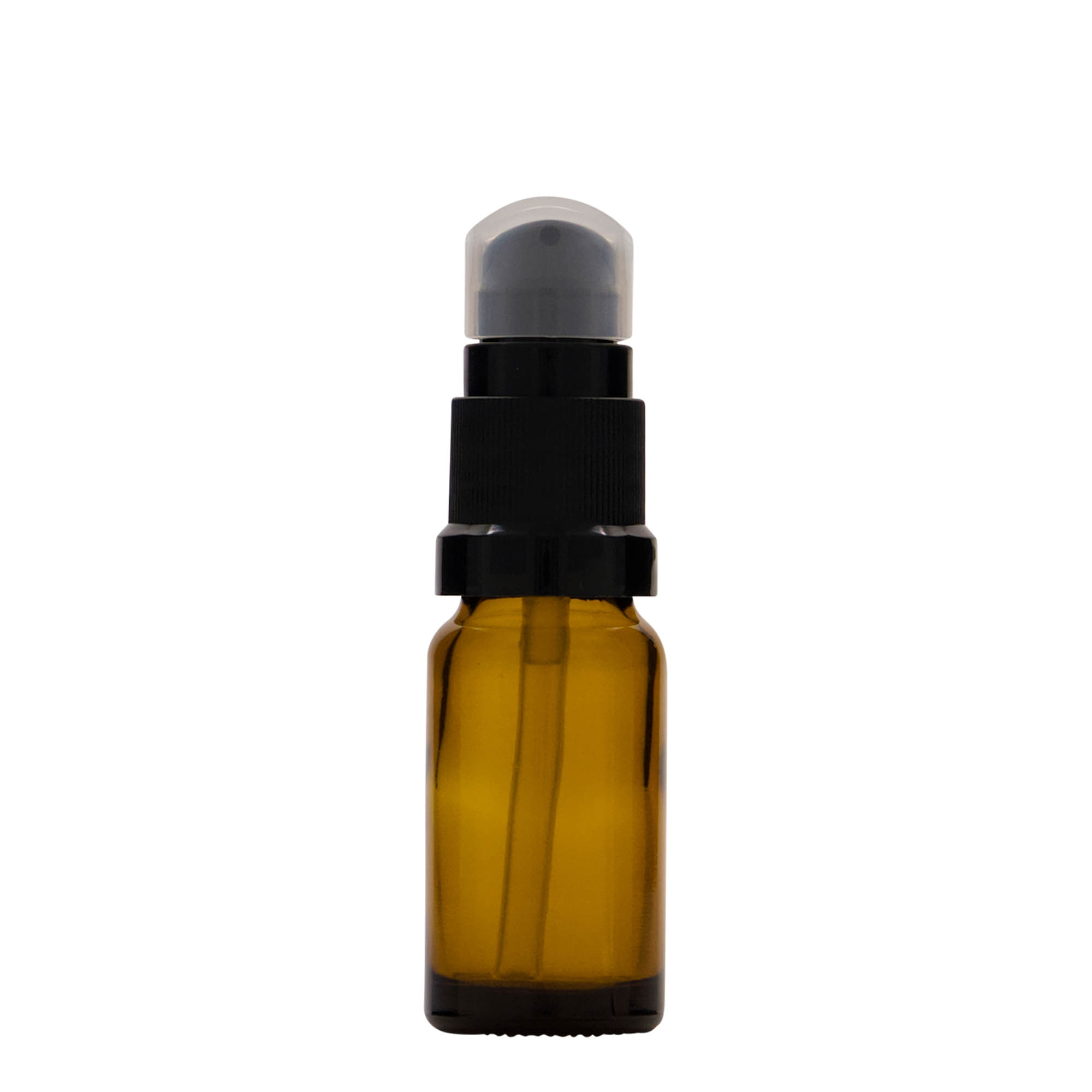 10 ml medicinska bočica sa pumpicom za losion, staklo, braon, grlo: DIN 18 10 ml medicinska bočica sa pumpicom za losion, staklo, braon, grlo: DIN 18