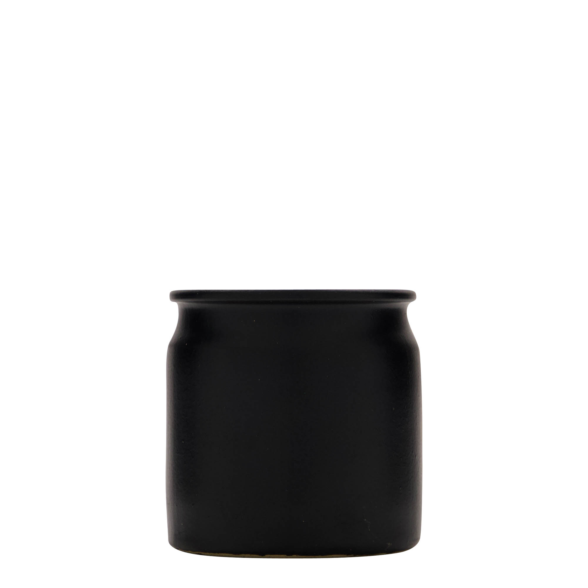 160 ml lonac od kamene keramike, crni, otvor: pluta