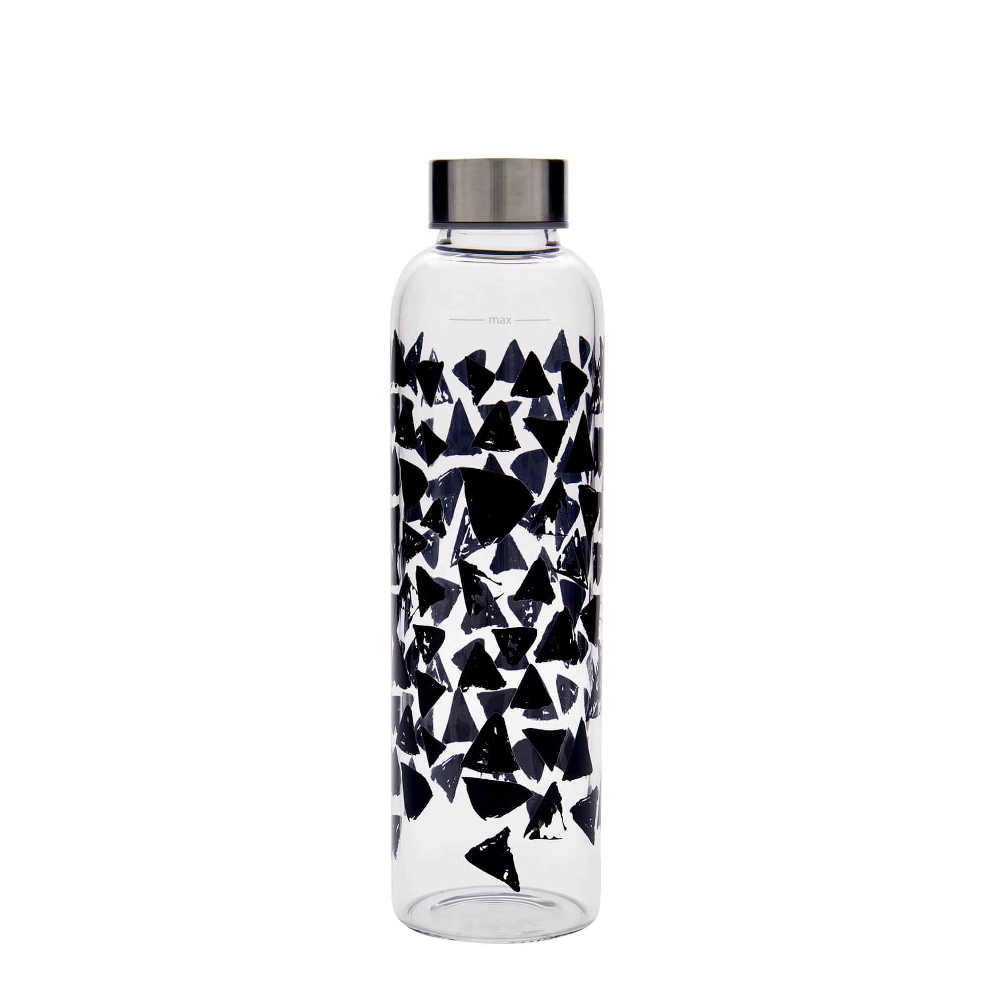 500 ml boca za piće 'Perseus - Crni trouglovi', otvor: navojni zatvarač 500 ml boca za piće 'Perseus - Crni trouglovi', otvor: navojni zatvarač